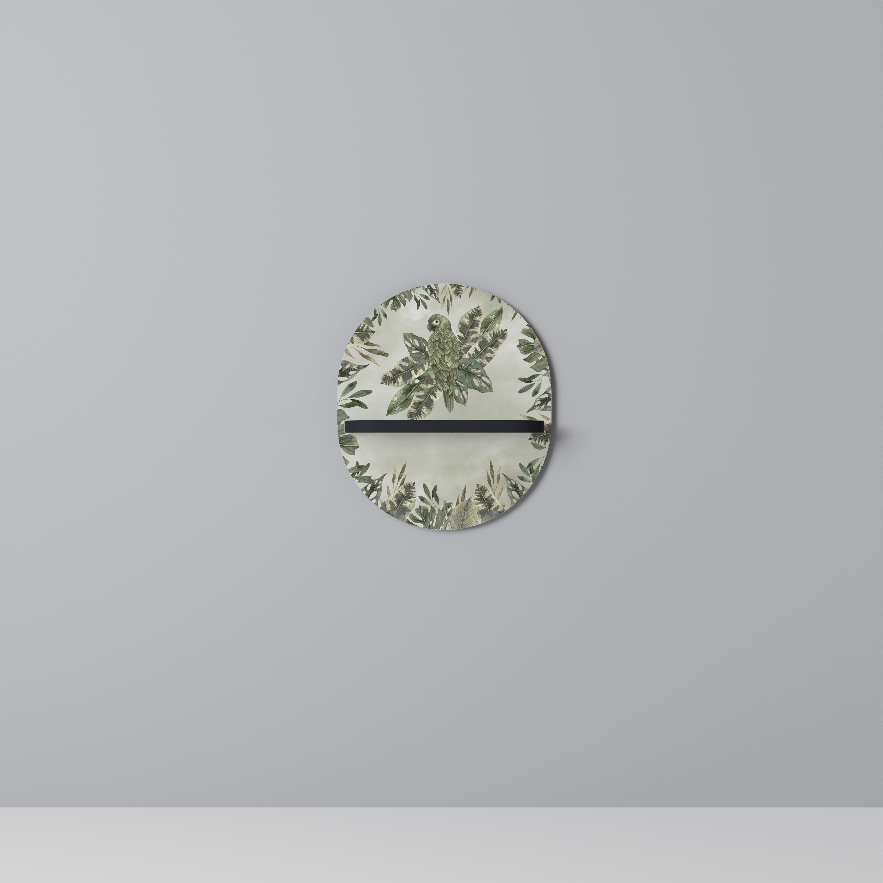 Étagère d'art ovale VERDANT ARINI en finition noire