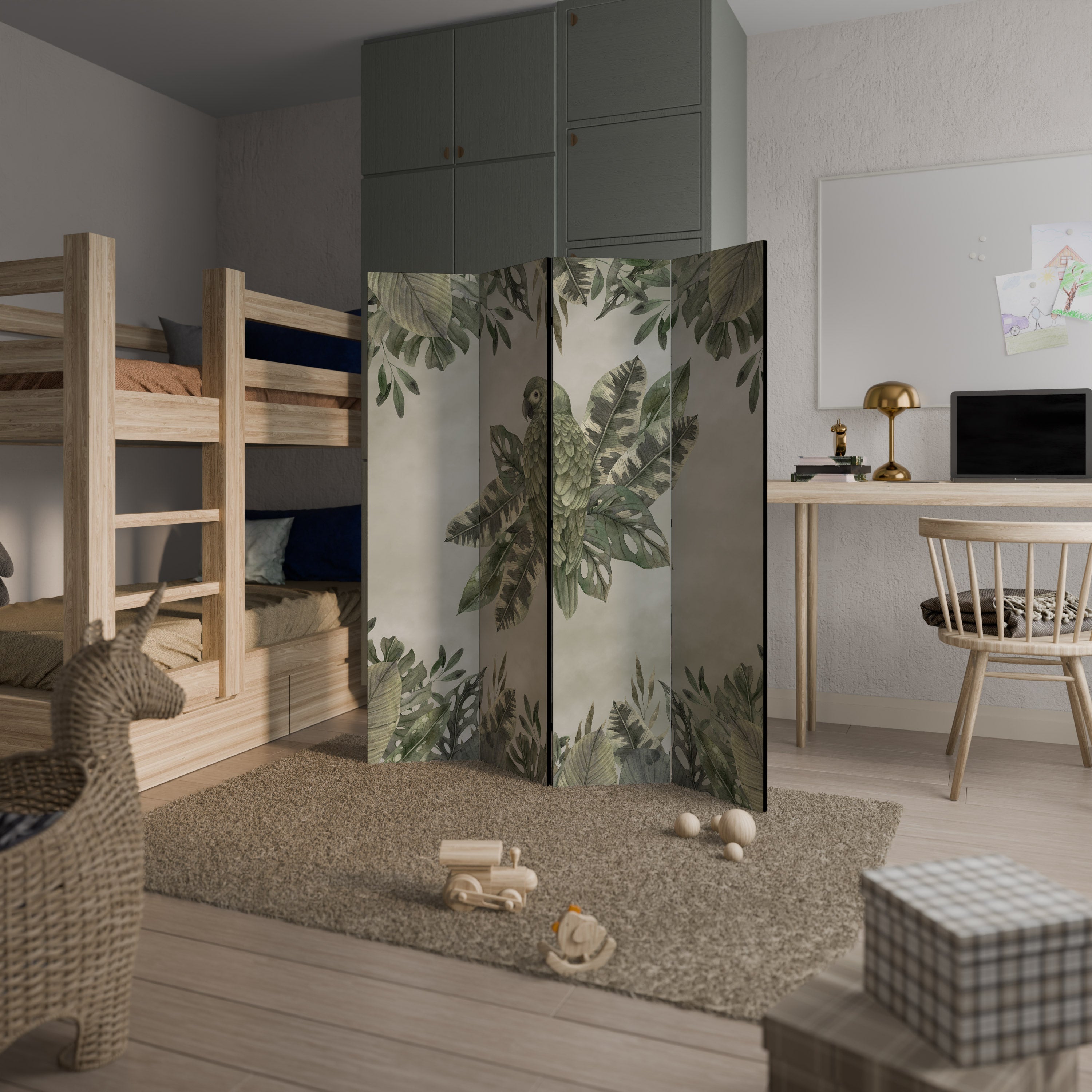 Paravent décoratif à 4 panneaux VERDANT ARINI