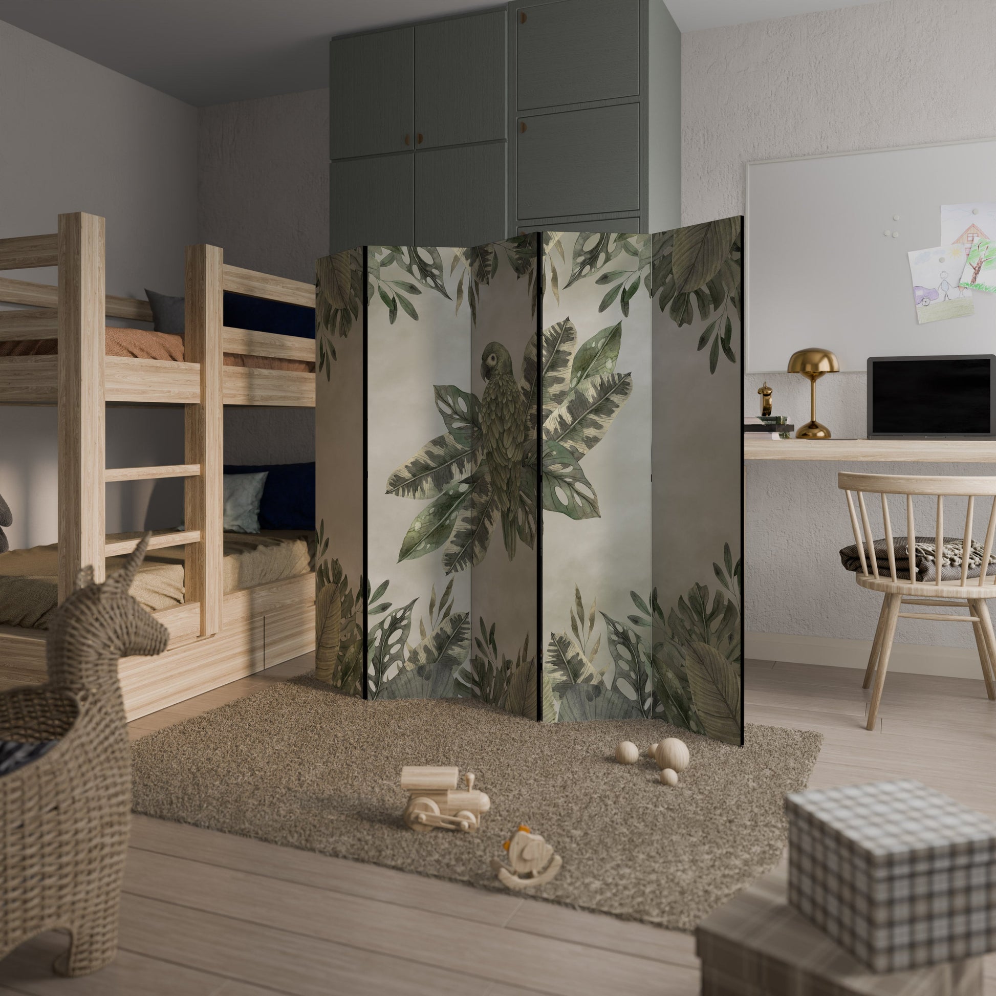 Paravent décoratif à 5 panneaux VERDANT ARINI
