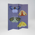 MOTH INTO THE FLAME 4-Panel Room Divider