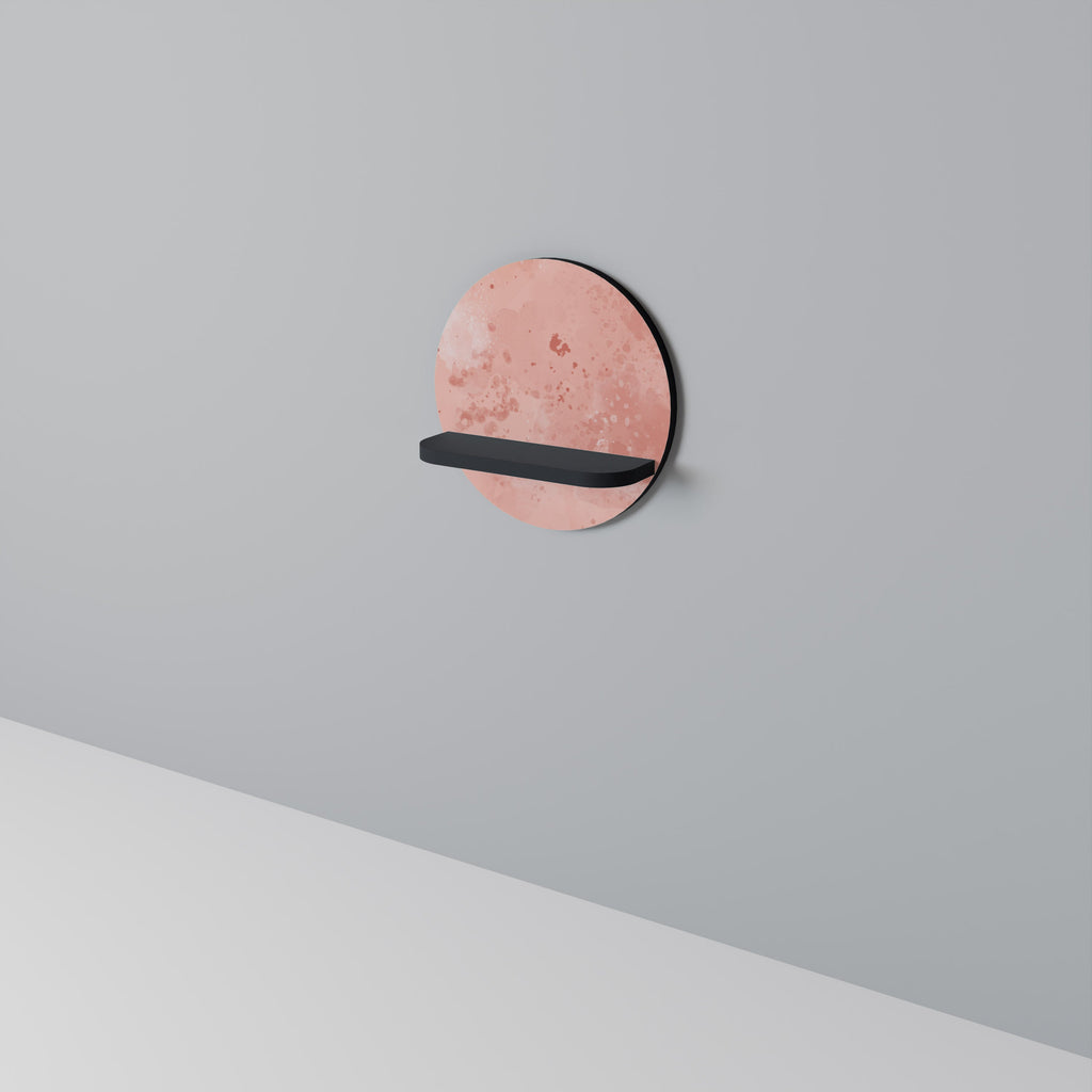 Étagère d'art ronde CRANE DANCE en finition noire