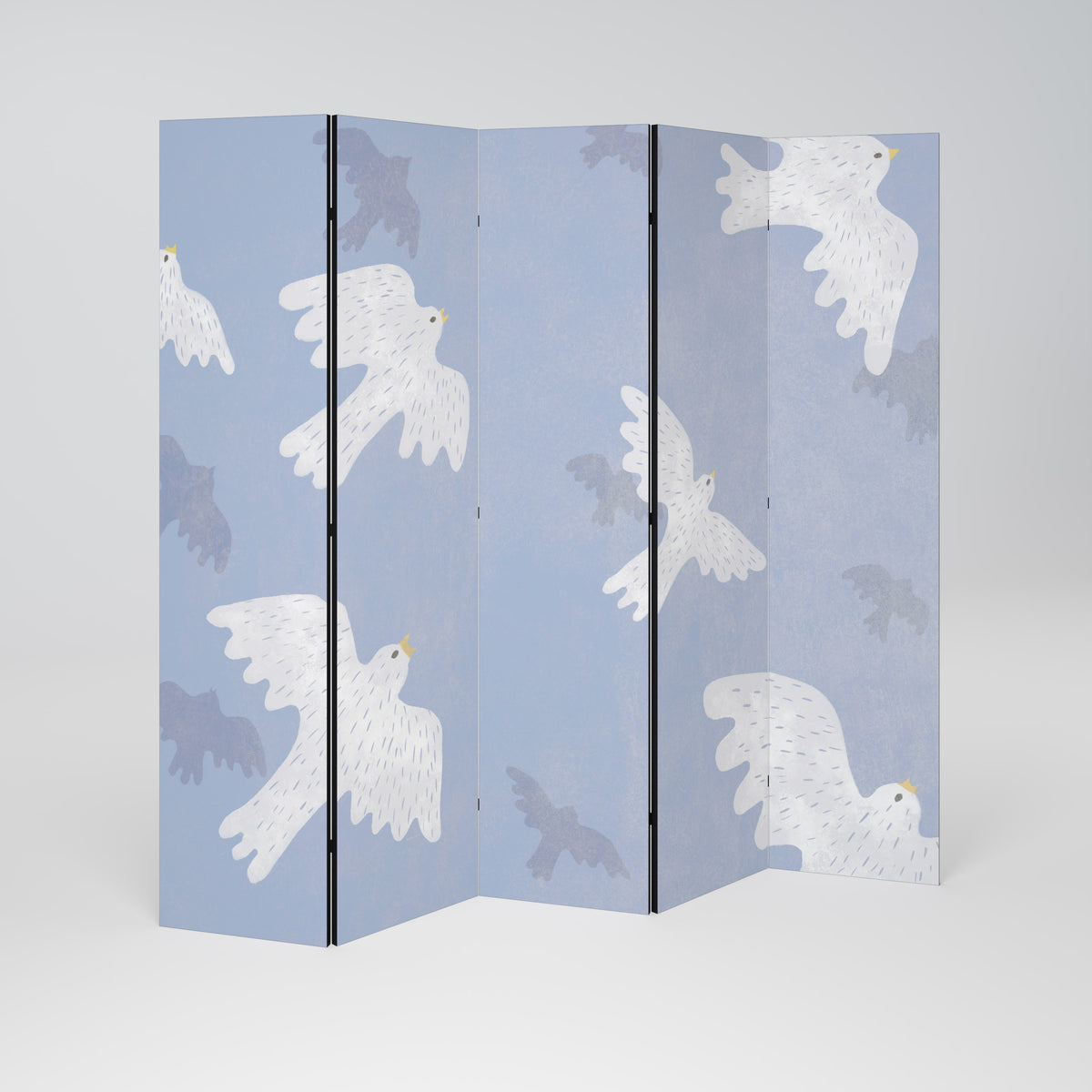 SLOWLY FLOAT 5-Panel Room Divider