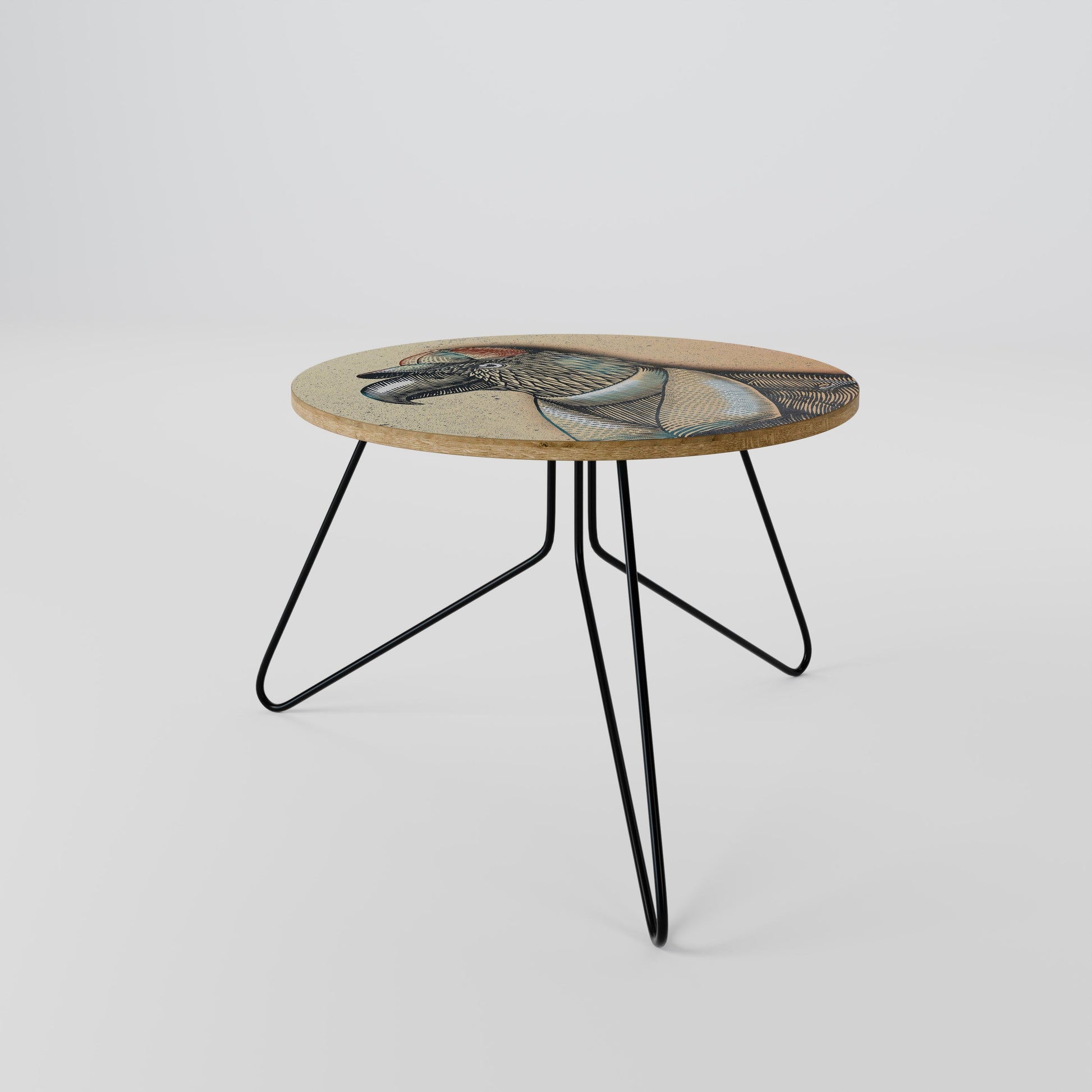 Table basse FASHIONISTA à plumes 60