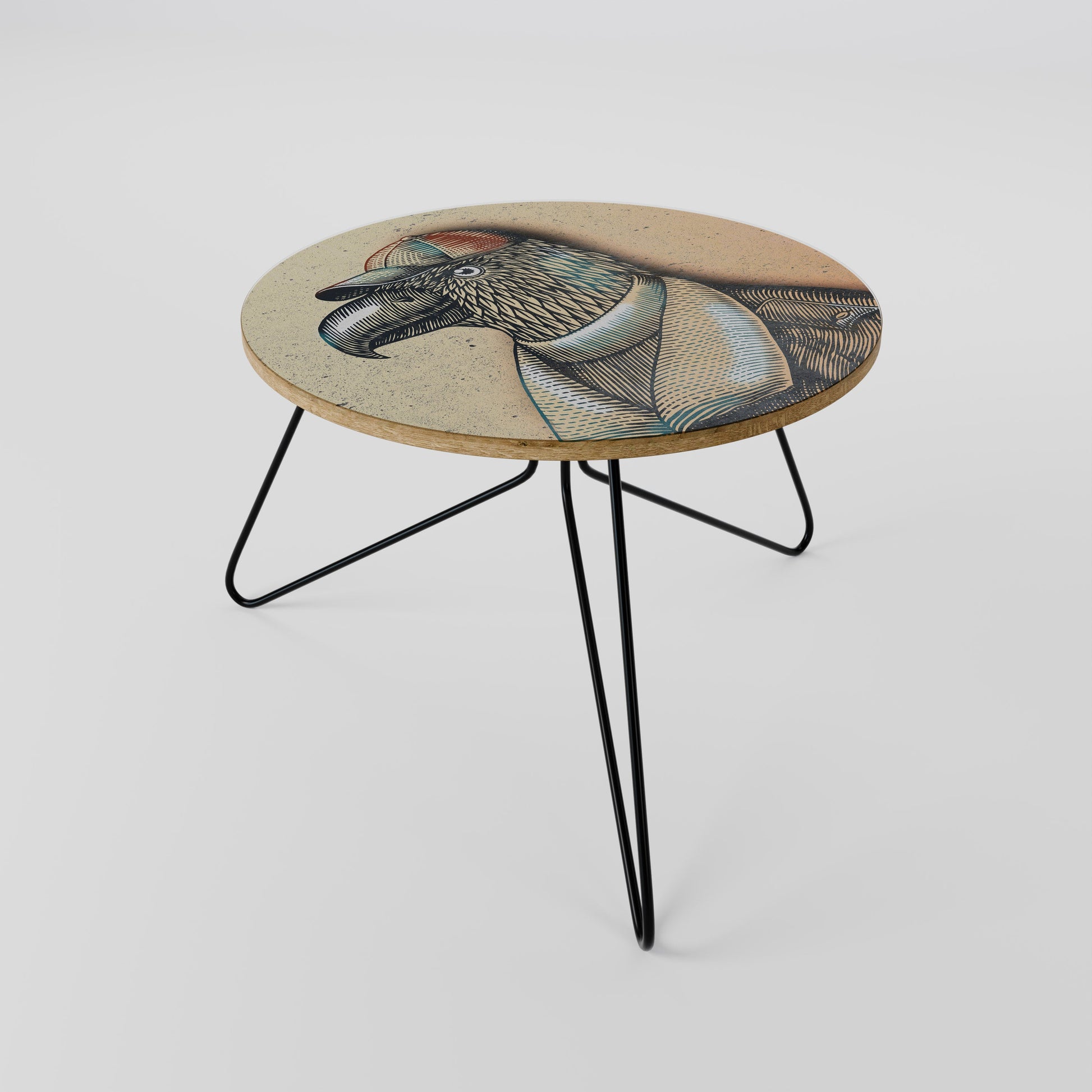 Table basse FASHIONISTA à plumes 60