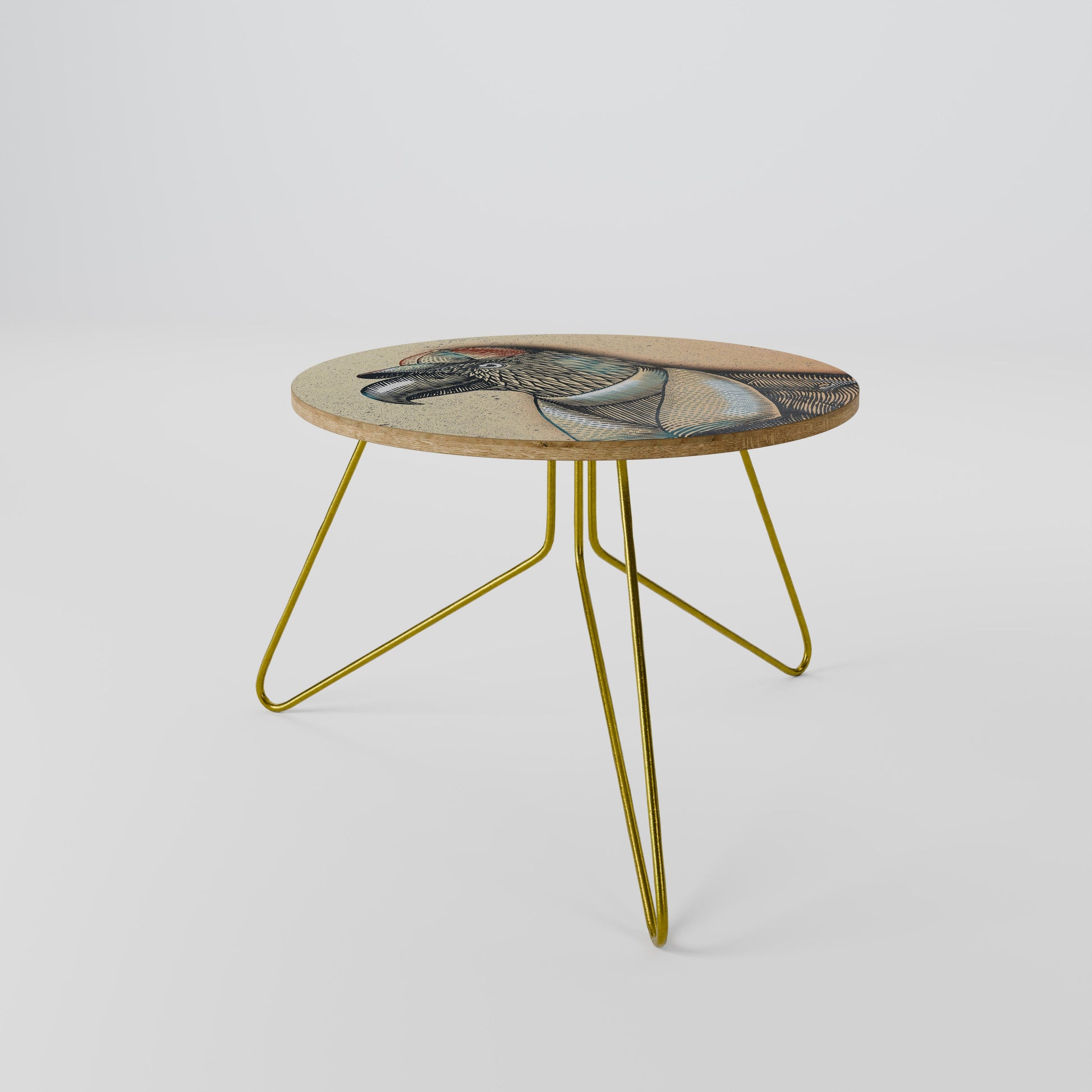 Table basse FASHIONISTA à plumes 60