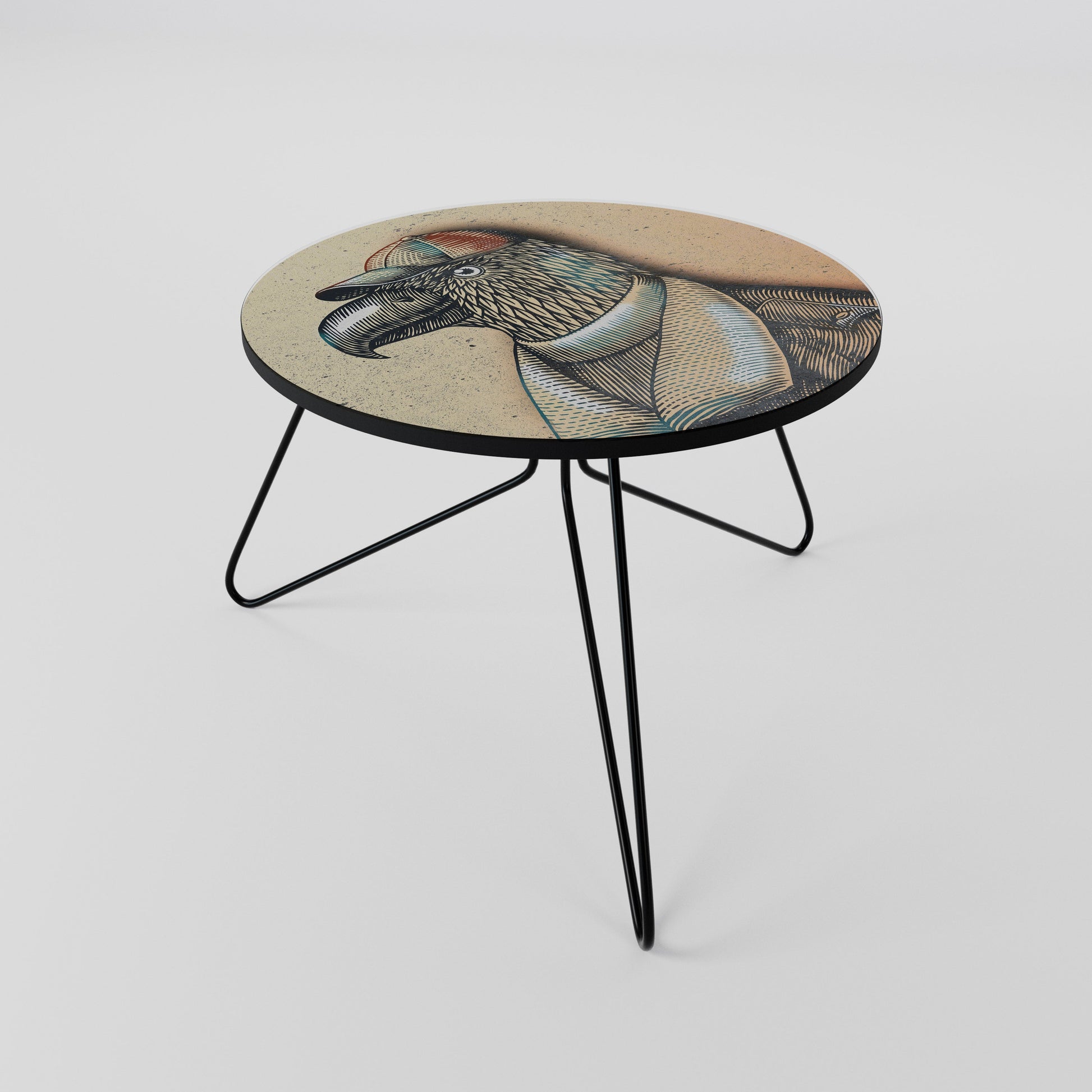 Table basse FASHIONISTA à plumes 60