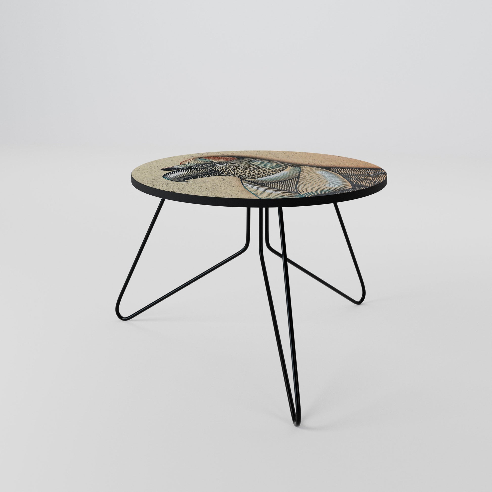Table basse FASHIONISTA à plumes 60