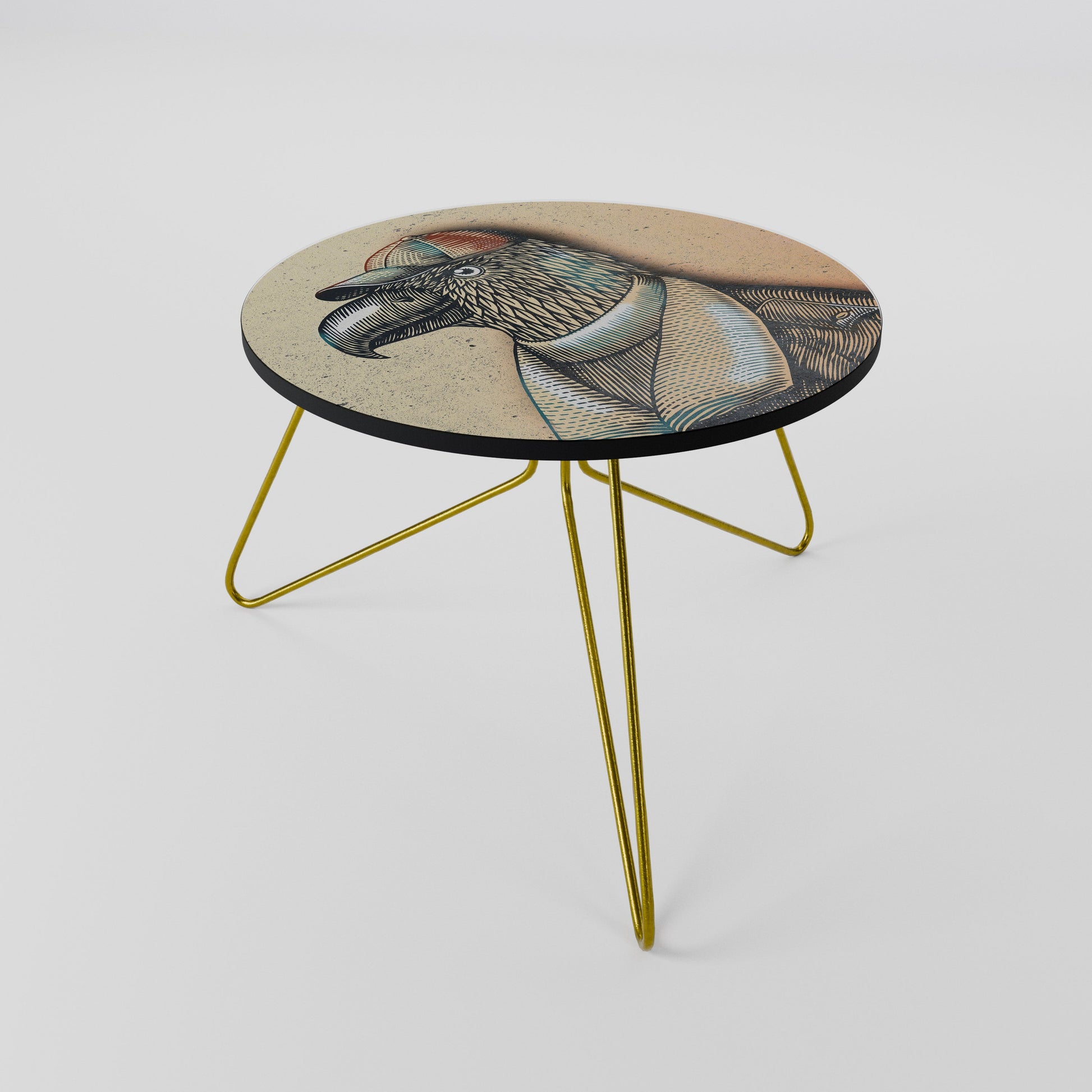 Table basse FASHIONISTA à plumes 60