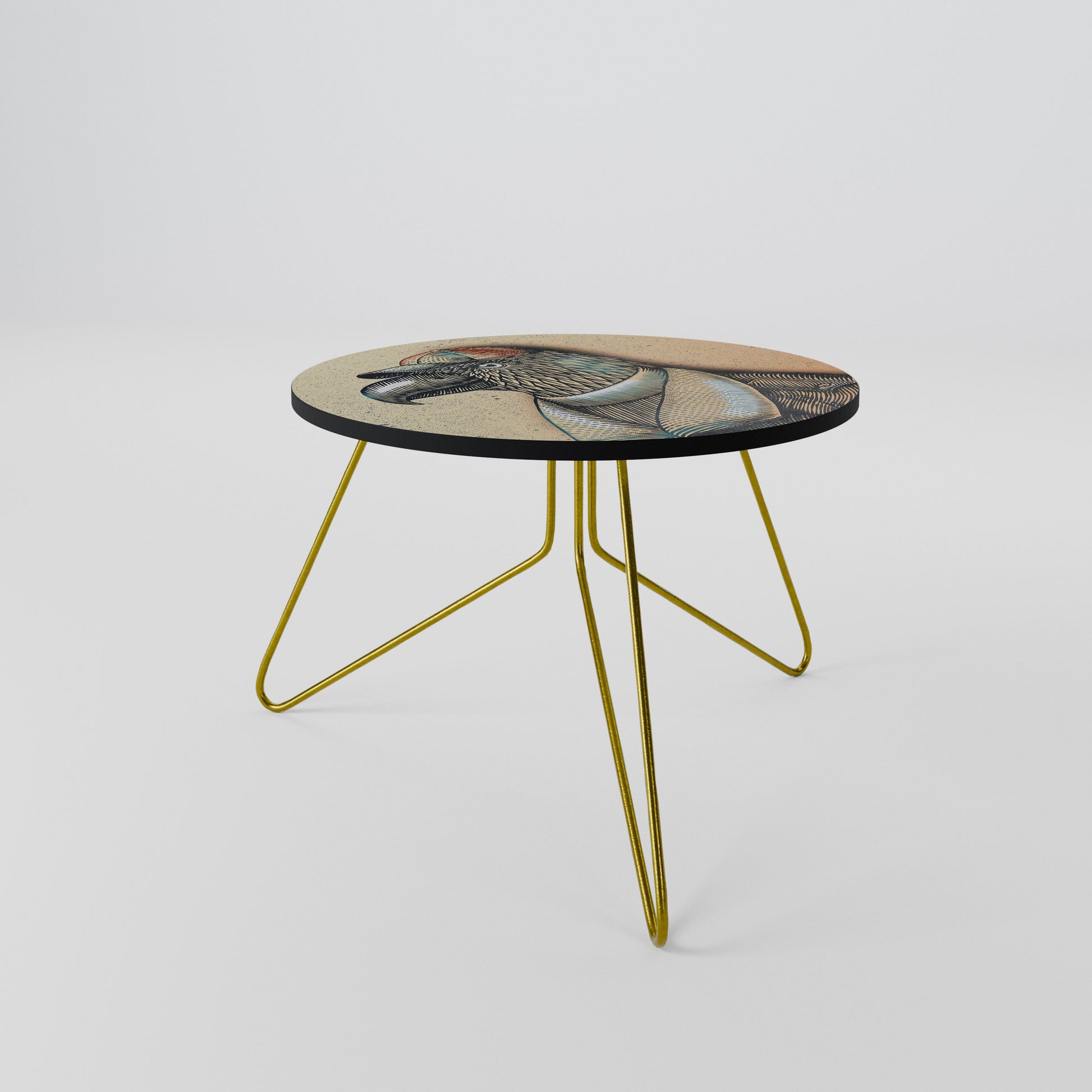 Table basse FASHIONISTA à plumes 60