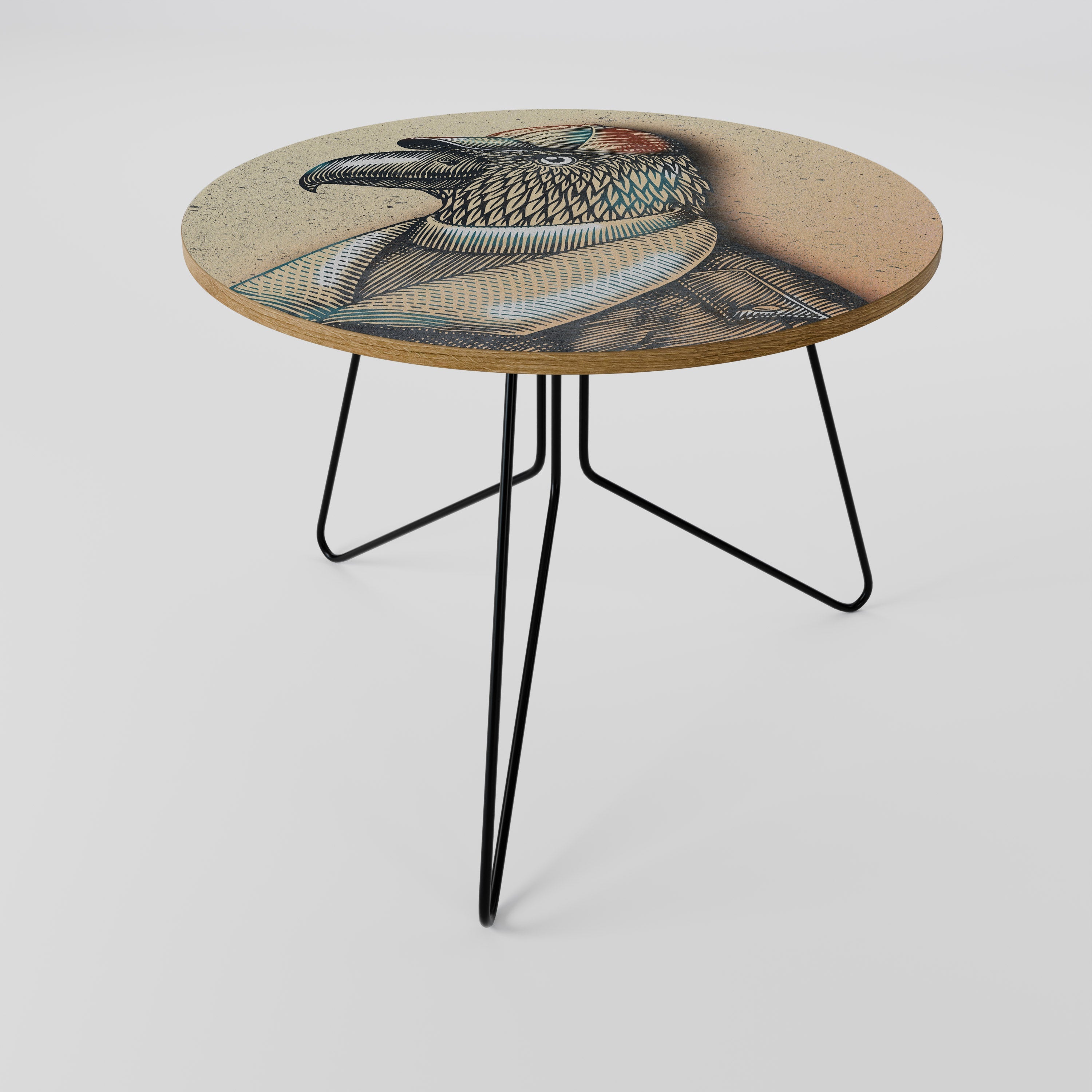 Table basse FASHIONISTA à plumes 69