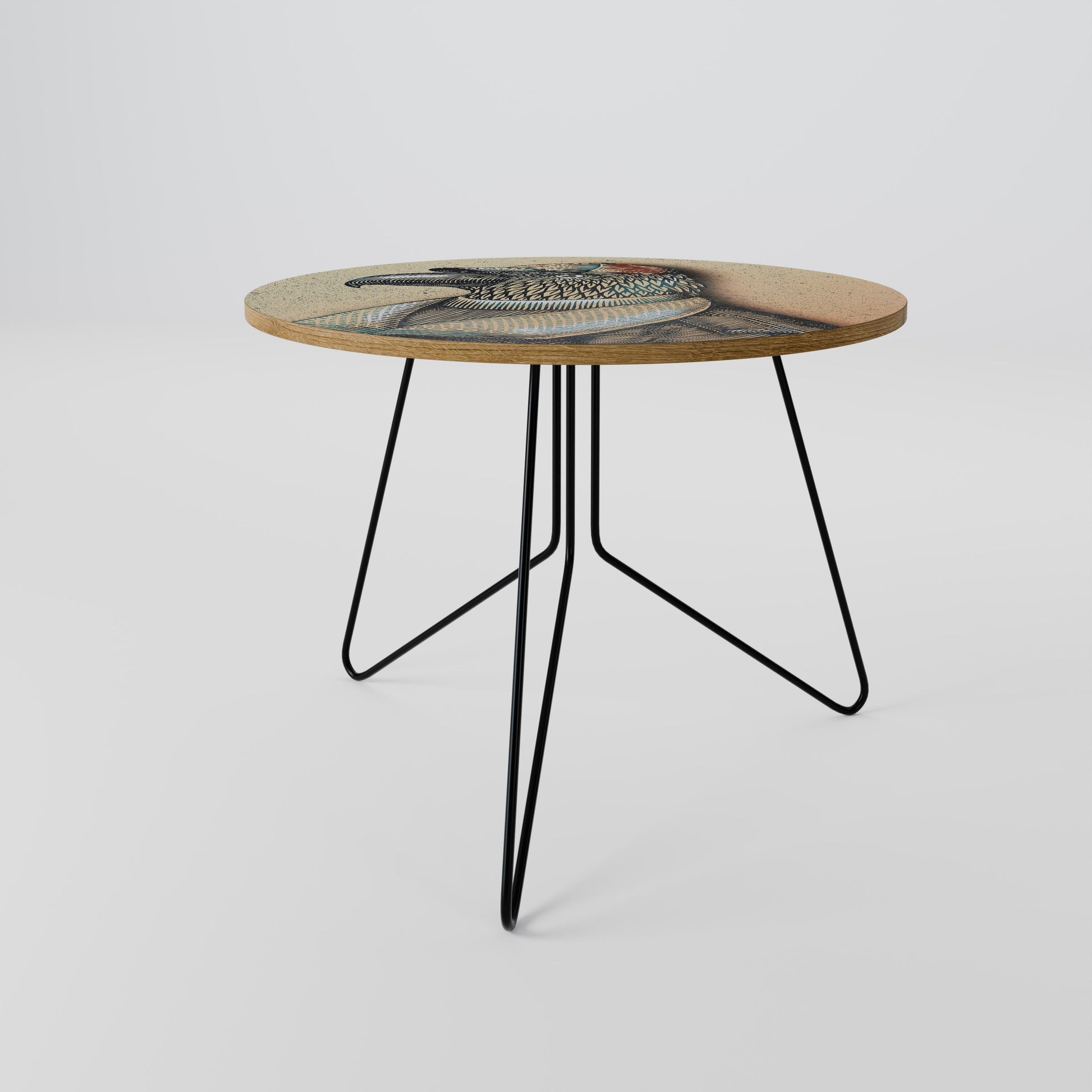 Table basse FASHIONISTA à plumes 69
