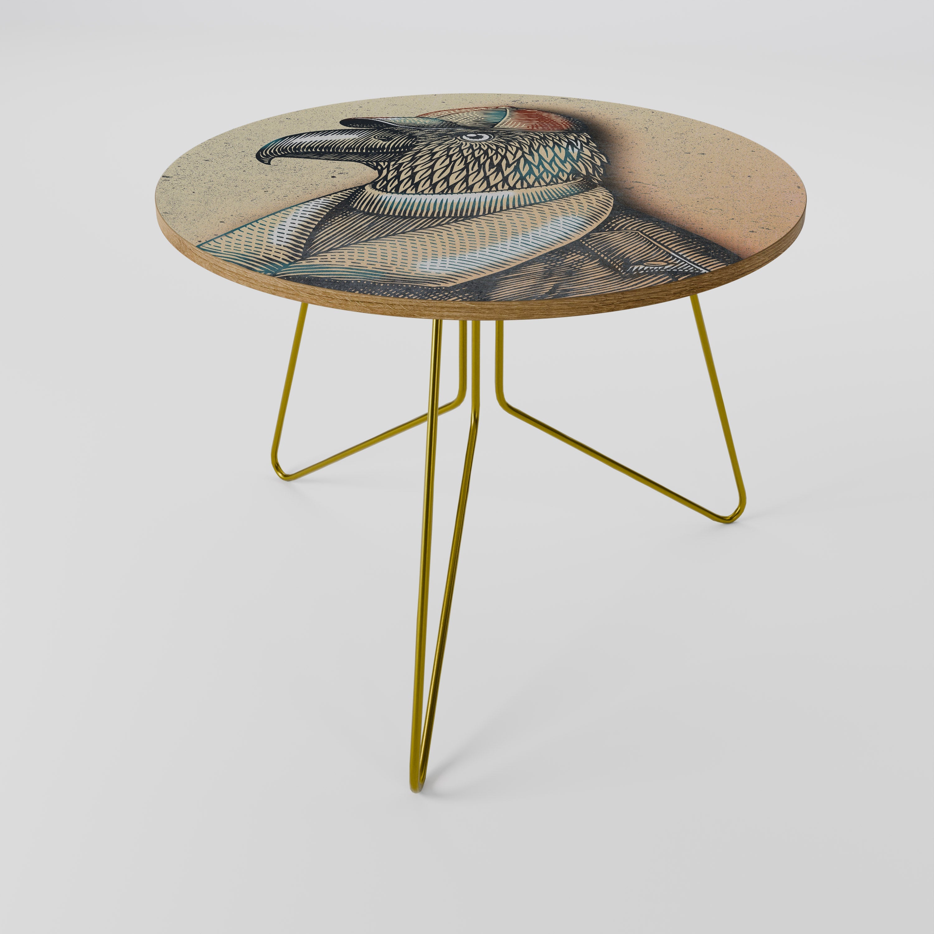 Table basse FASHIONISTA à plumes 69