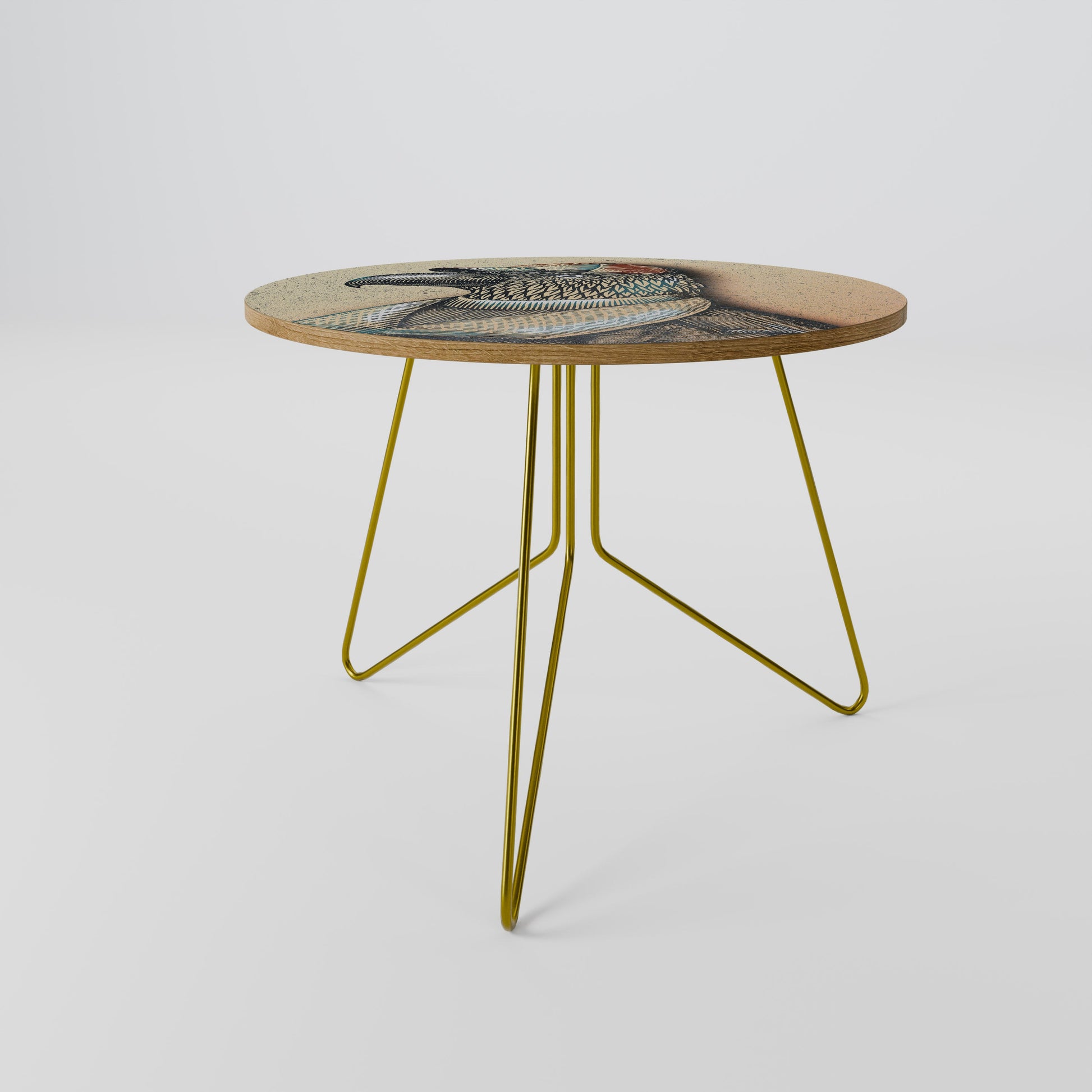 Table basse FASHIONISTA à plumes 69