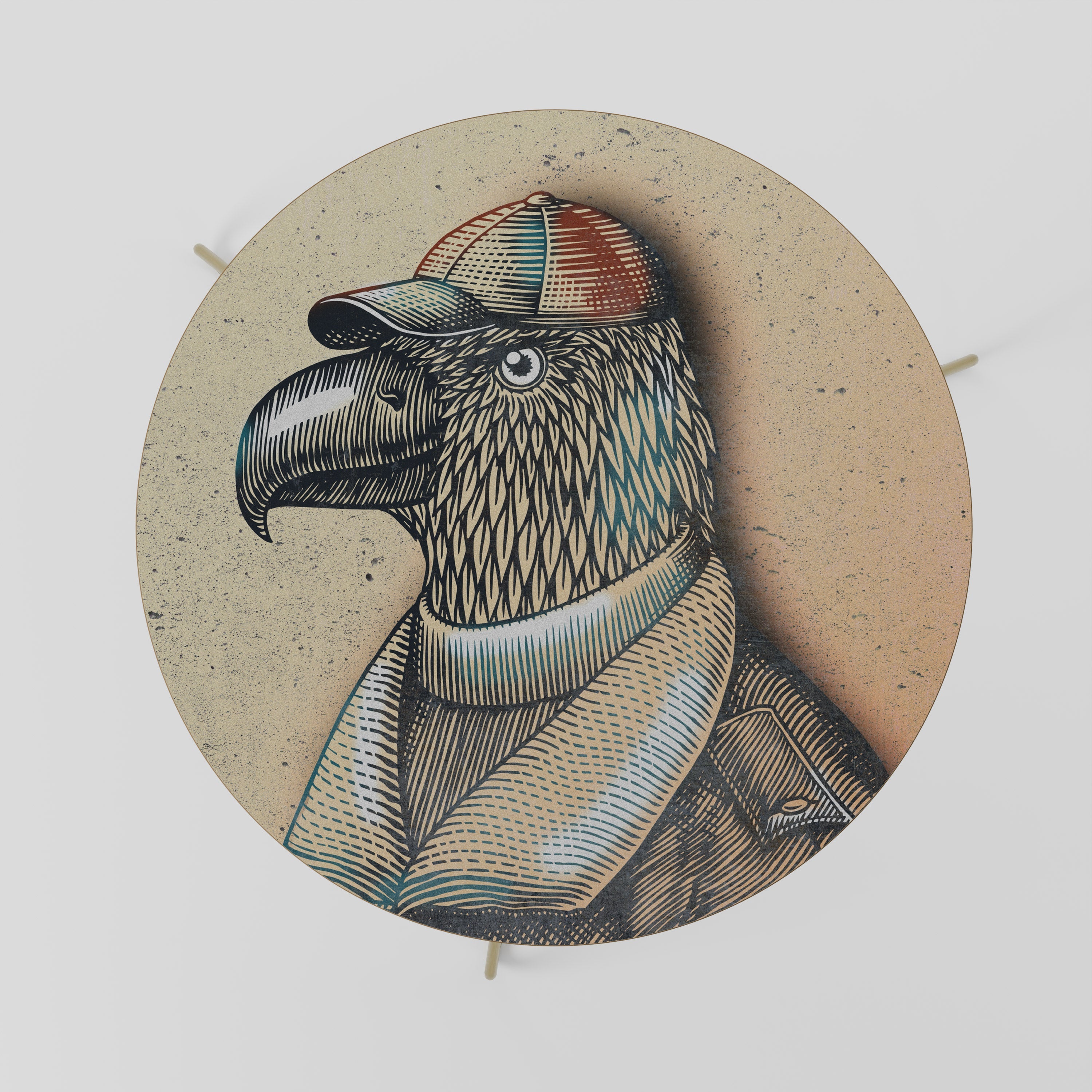 Table basse FASHIONISTA à plumes 69