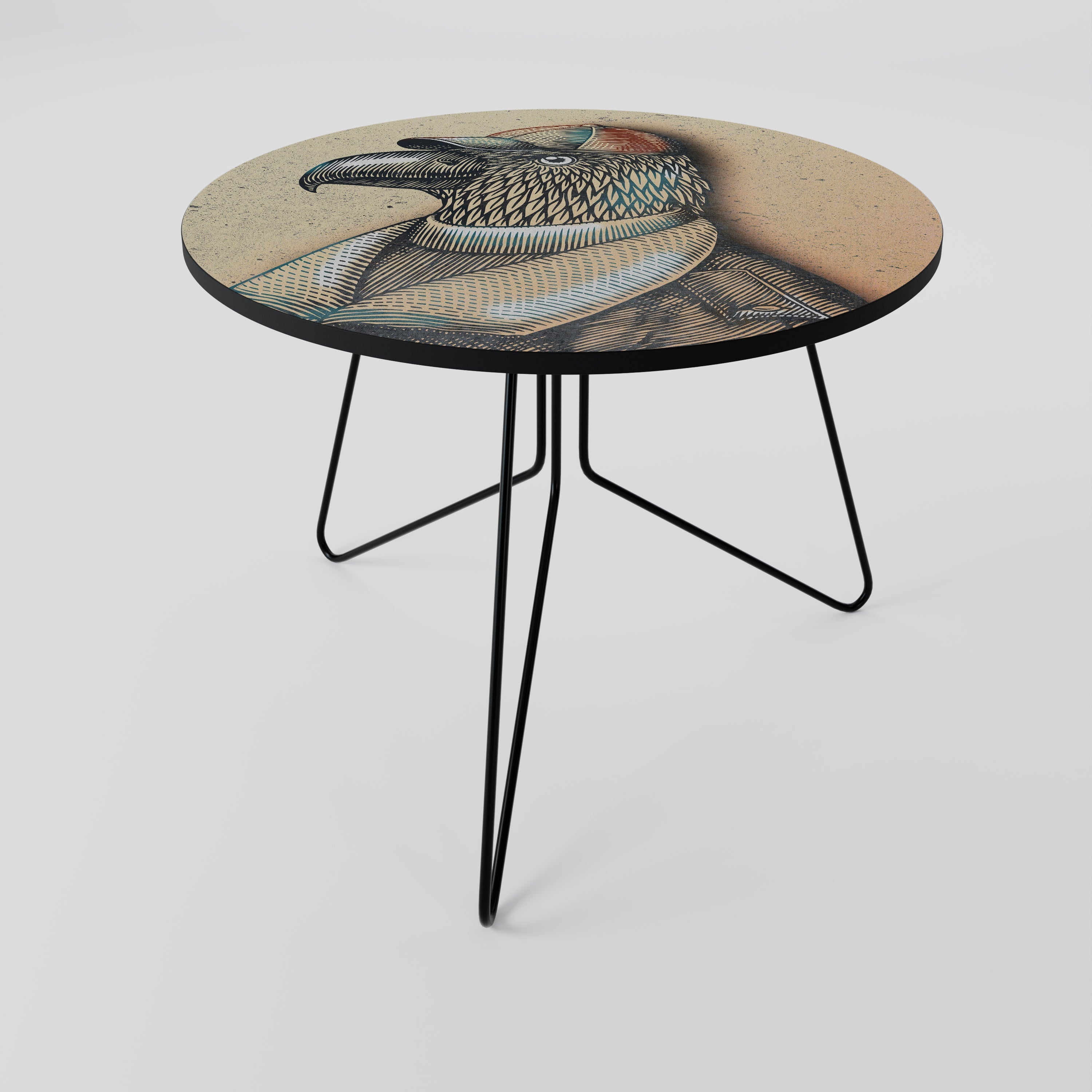 Table basse FASHIONISTA à plumes 69