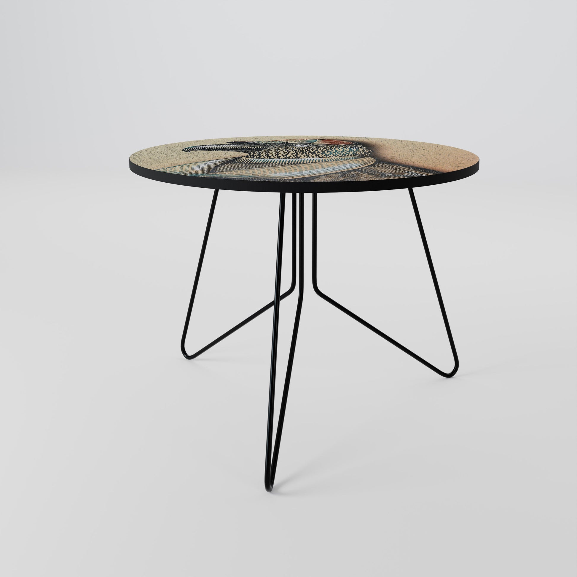 Table basse FASHIONISTA à plumes 69