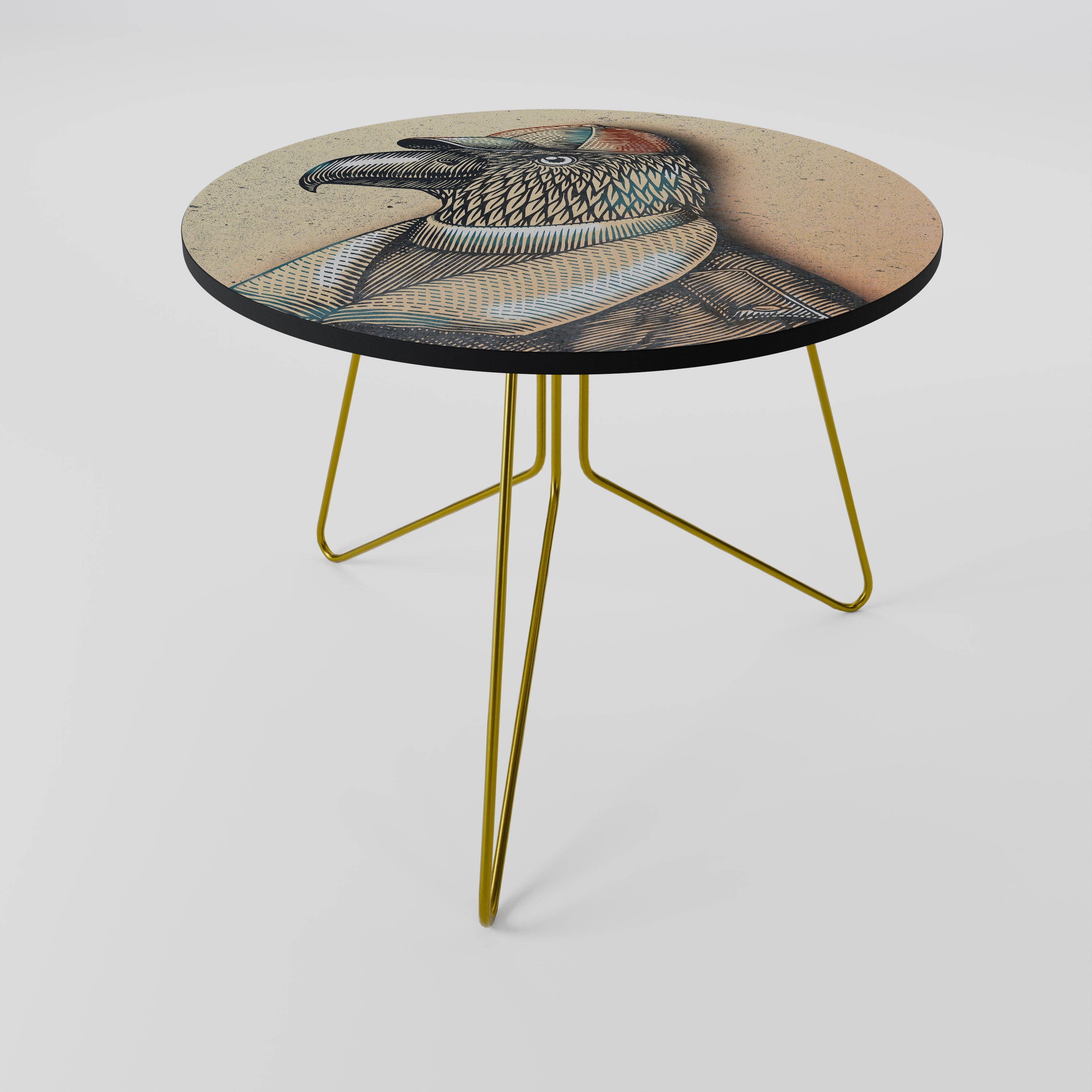 Table basse FASHIONISTA à plumes 69