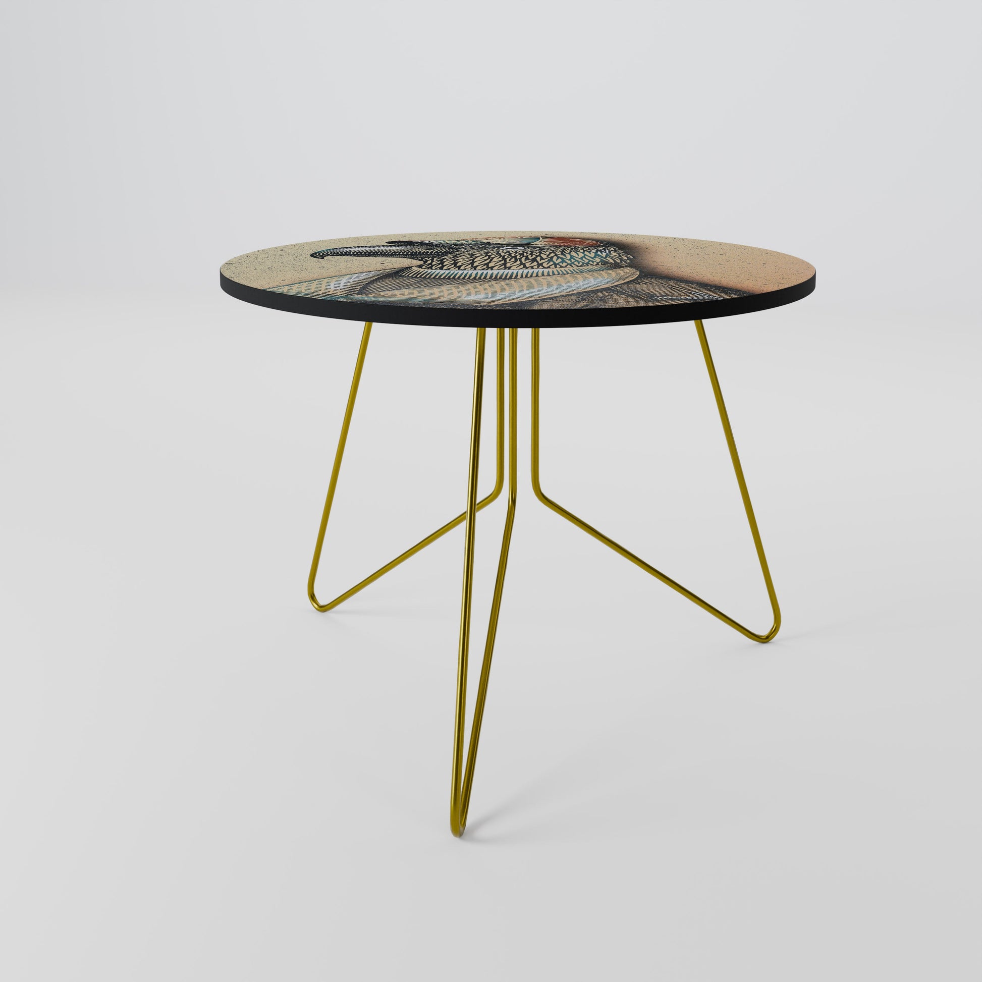 Table basse FASHIONISTA à plumes 69