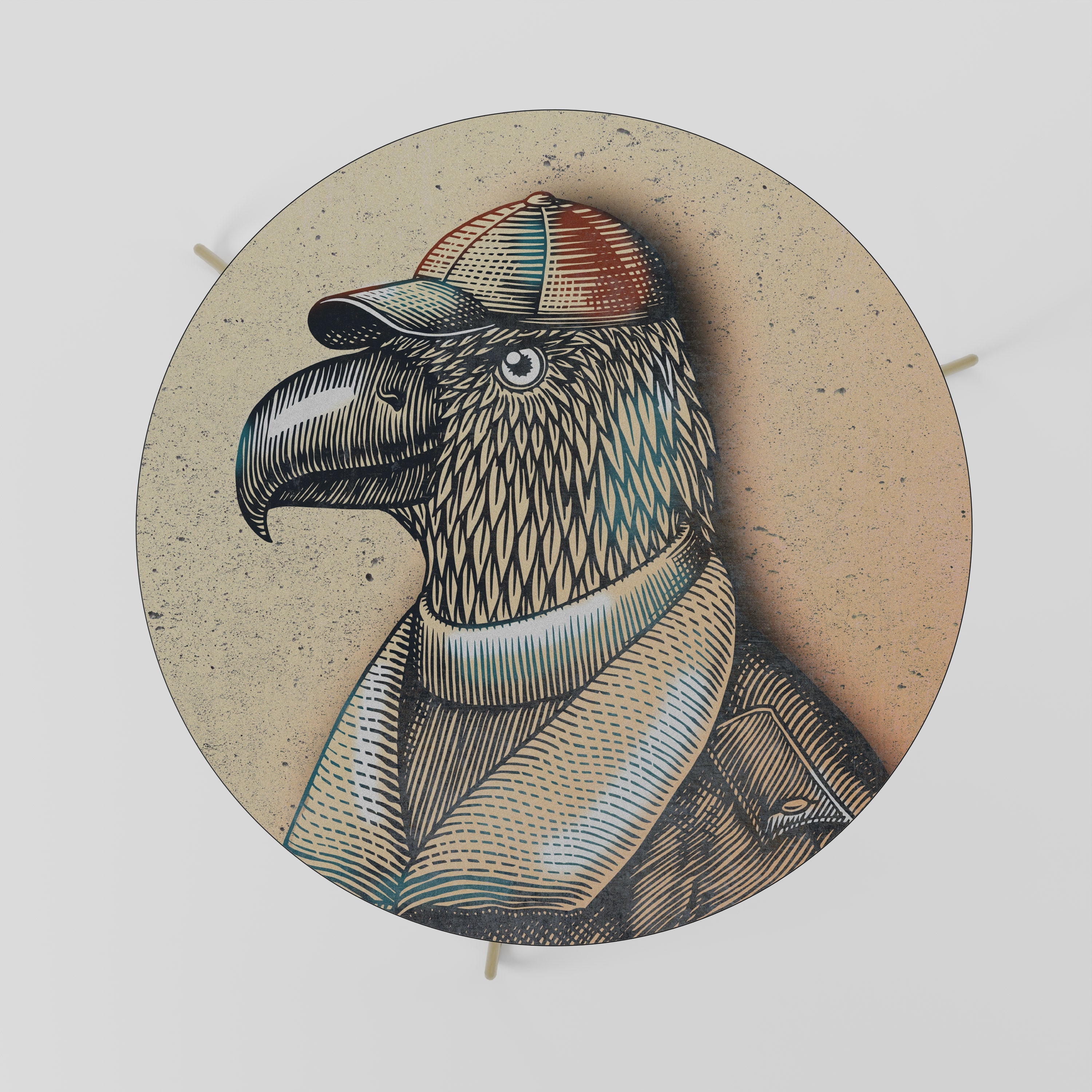 Table basse FASHIONISTA à plumes 69