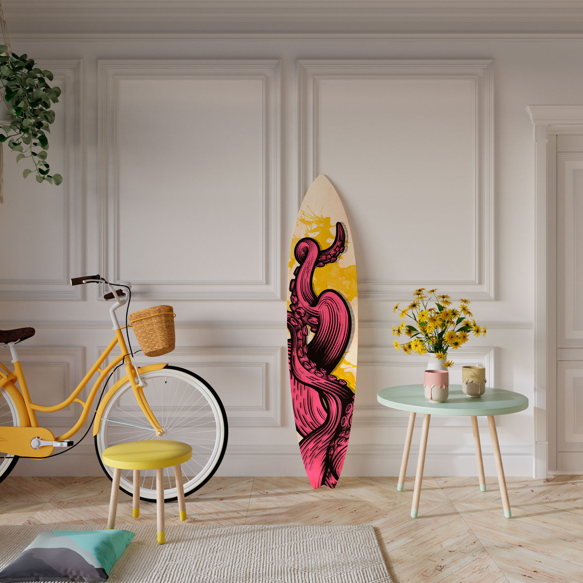 TENTACKLES DANCE Surfboard Decorative Panel