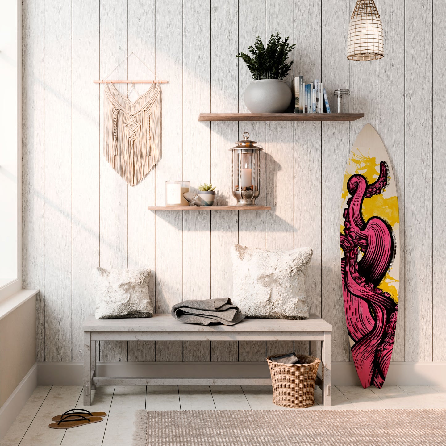 TENTACKLES DANCE Surfboard Decorative Panel