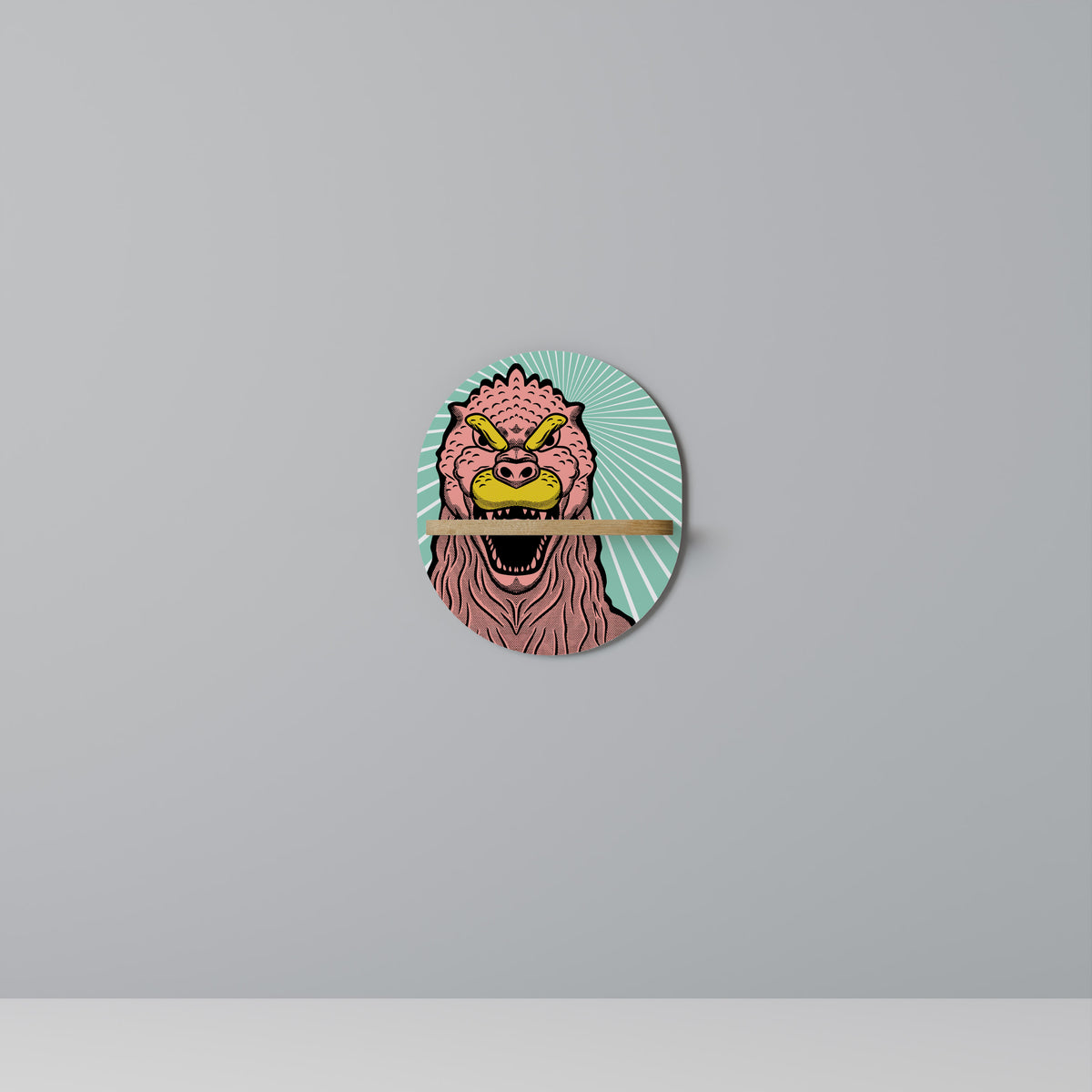 GODZILLA WELCOME Art Shelf