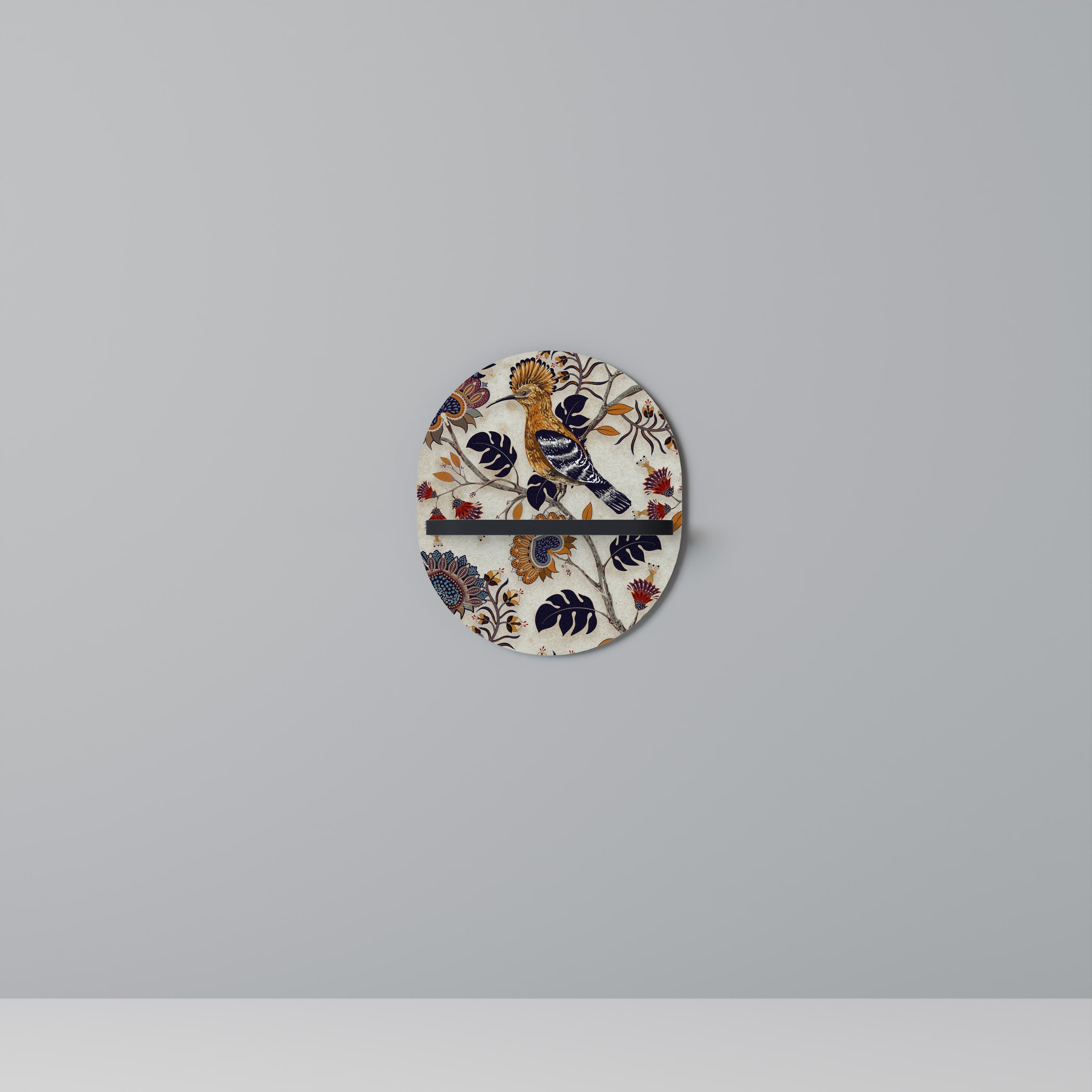 Étagère d'art ovale EMINENT HOOPOE en finition noire