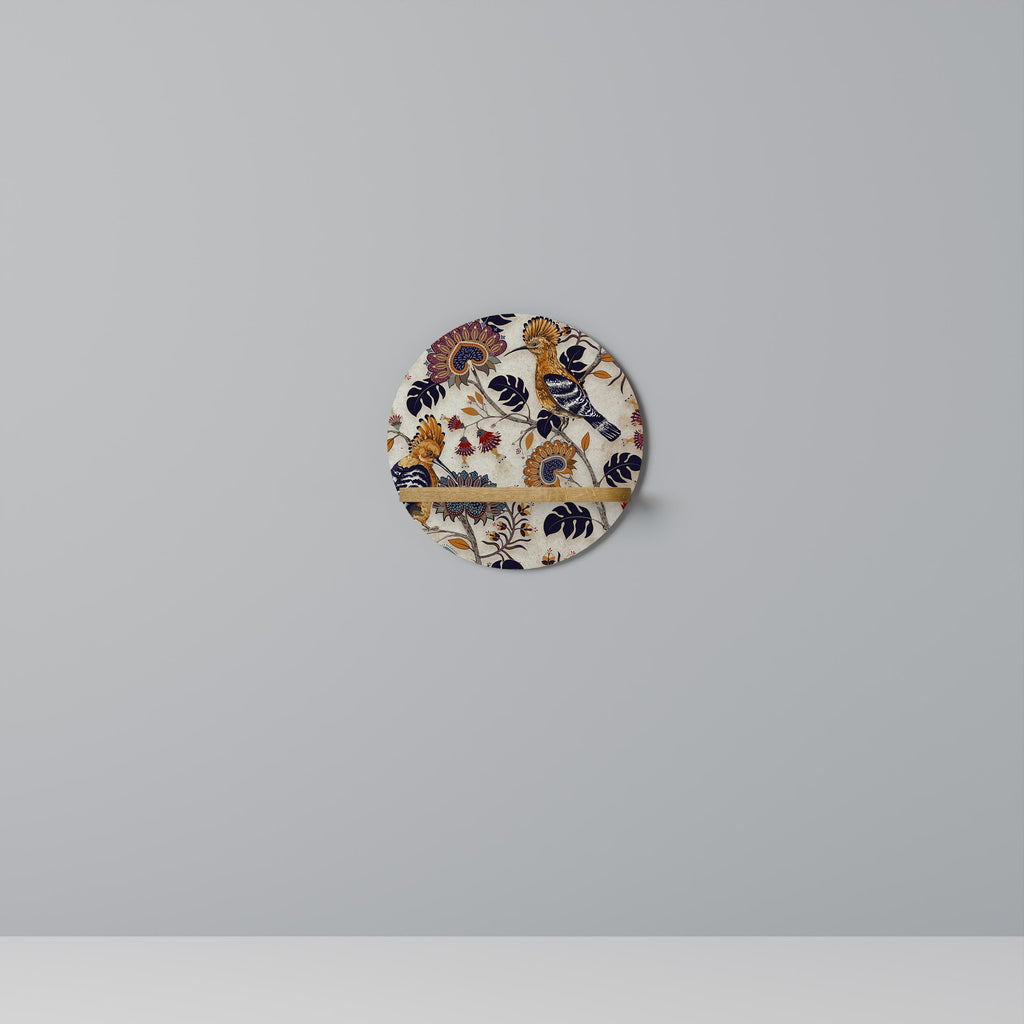 Étagère d'art ronde EMINENT HOOPOE effet chêne