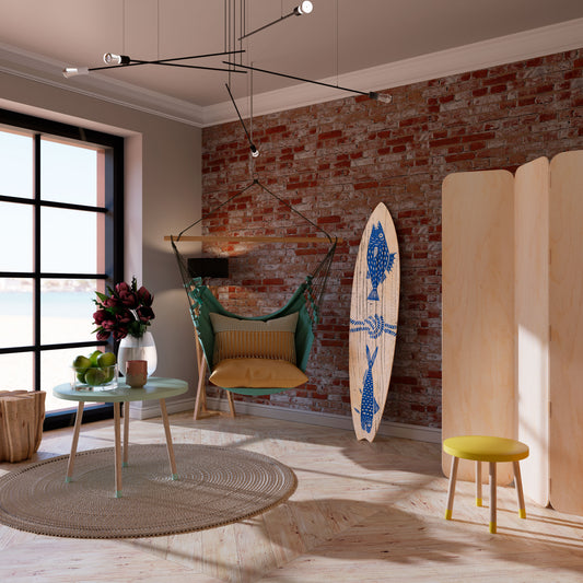 MARINE CREATURES Surfboard Decorative Panel