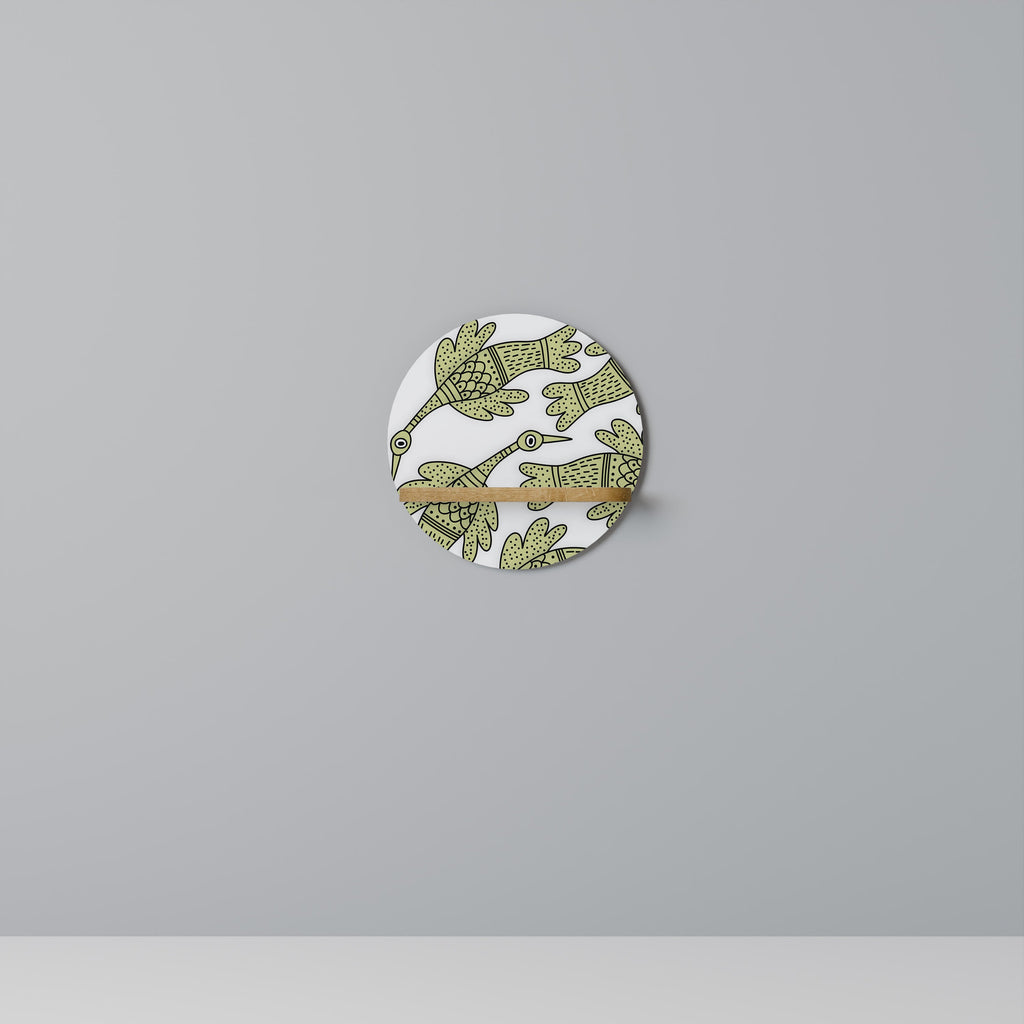 Étagère ronde SEEDLING SONGBIRD effet chêne