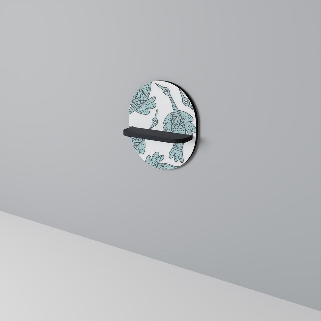 Étagère d'art ovale WATERSPOUT SONGIBIRD en finition noire