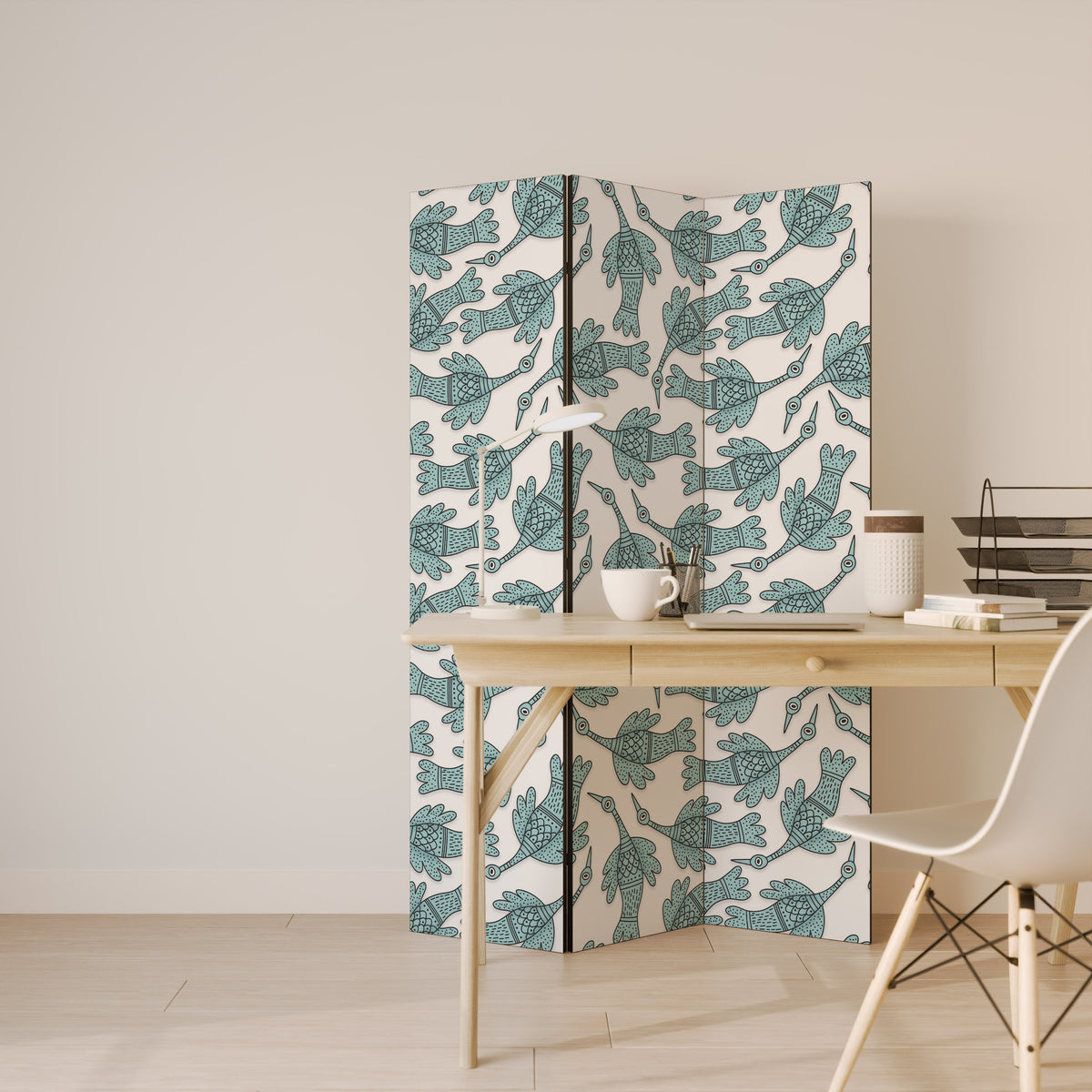 WATERSPOUT SONGIBIRD 3-Panel Room Divider