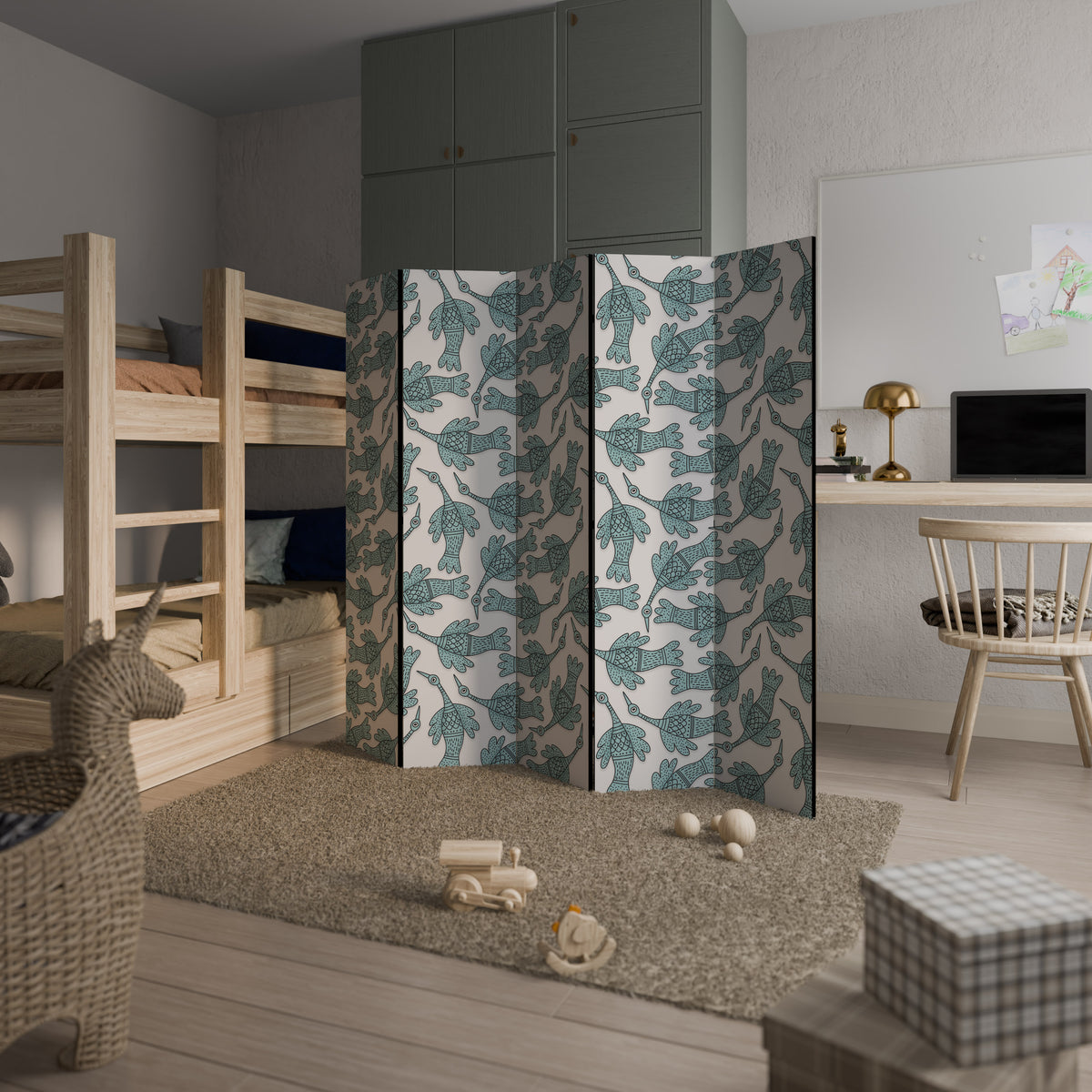WATERSPOUT SONGIBIRD 5-Panel Room Divider