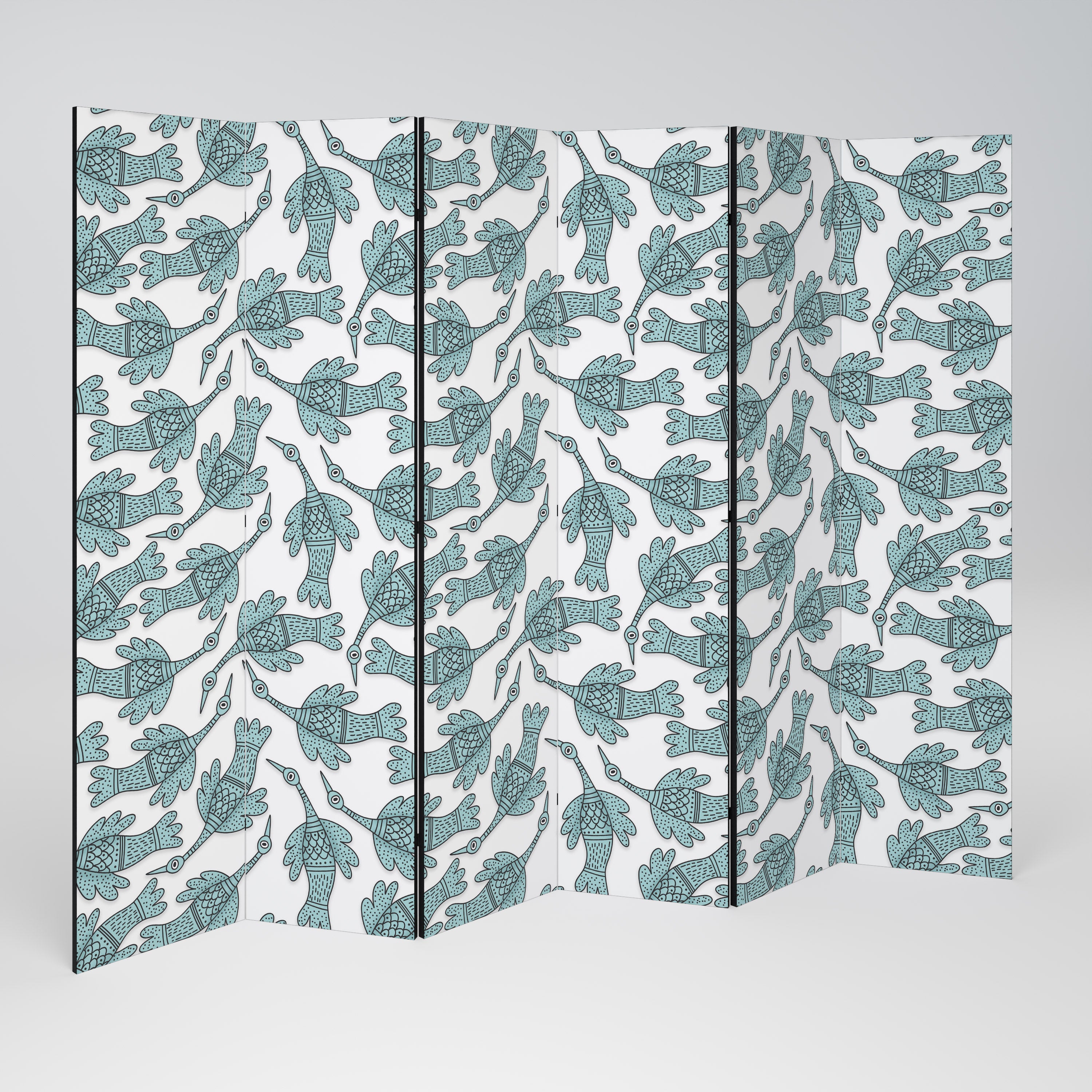 WATERSPOUT SONGIBIRD 6-Panel Room Divider