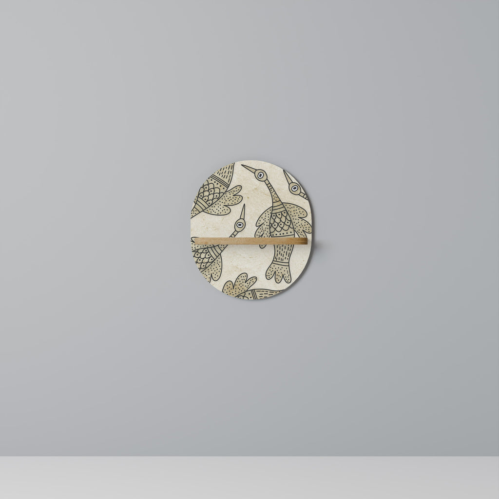 Étagère ovale ALMONDINE SONGBIRD effet chêne