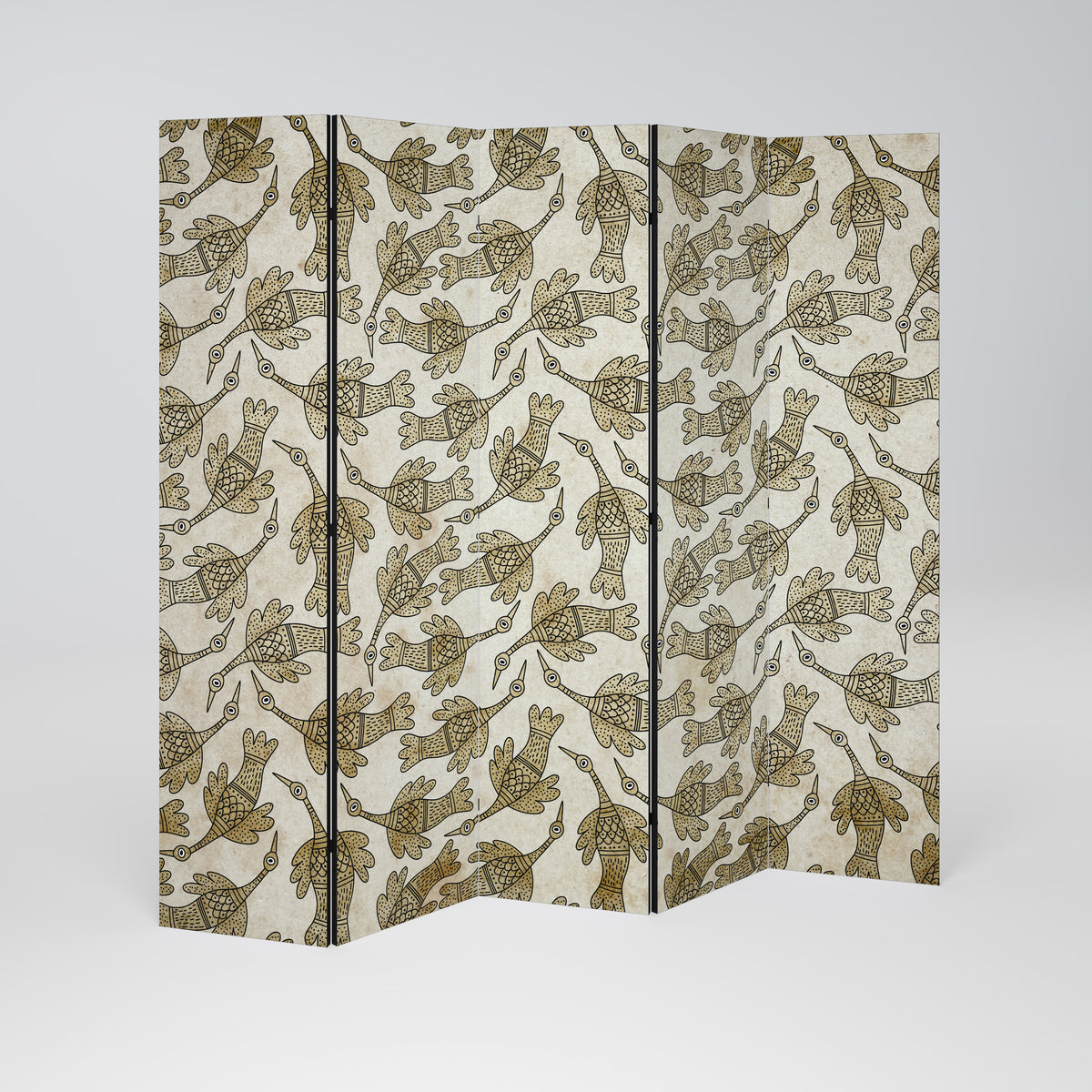 ALMONDINE SONGBIRD 5-Panel Room Divider