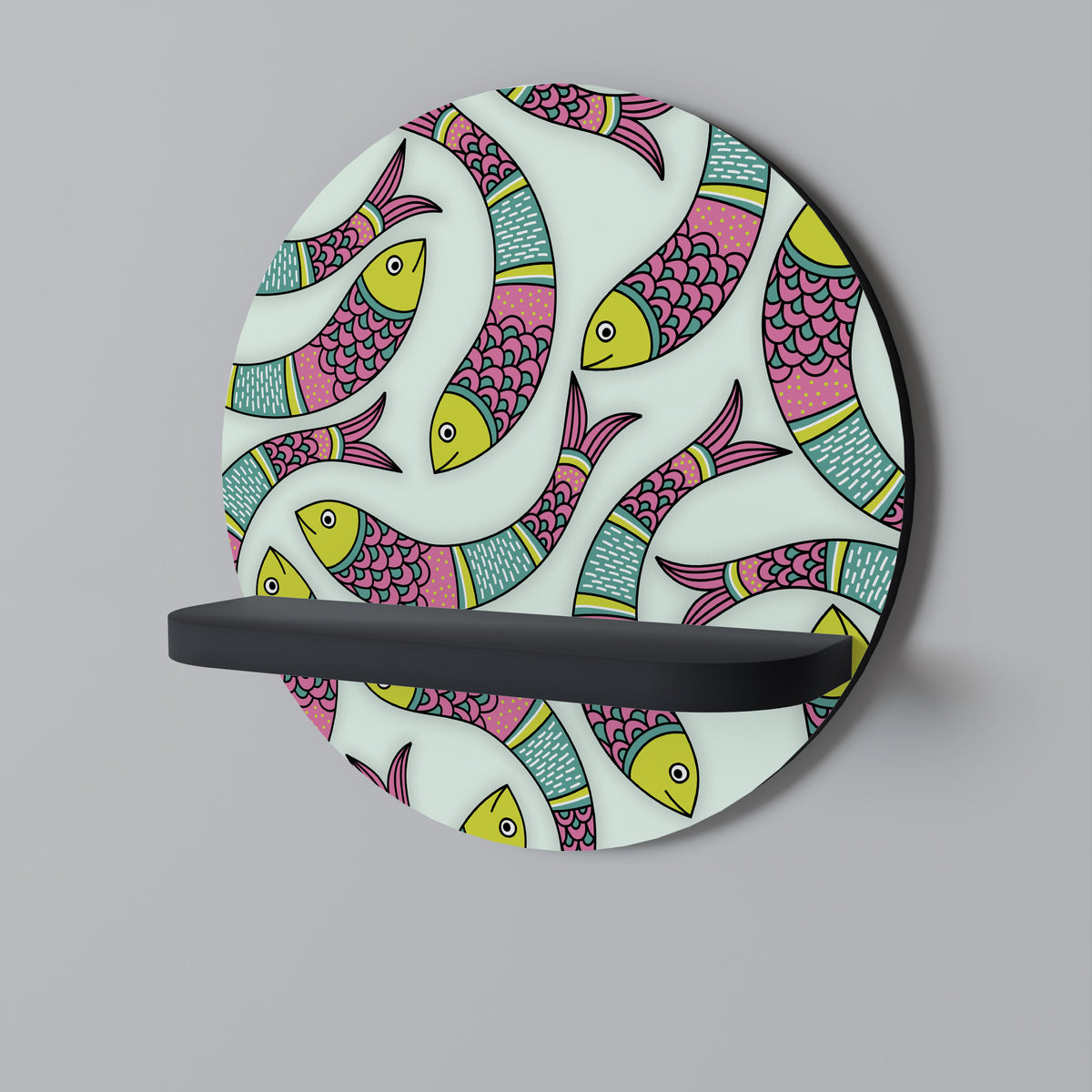 INDIAN FISH Art Shelf