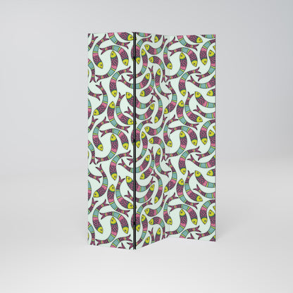 INDIAN FISH 3-Panel Room Divider