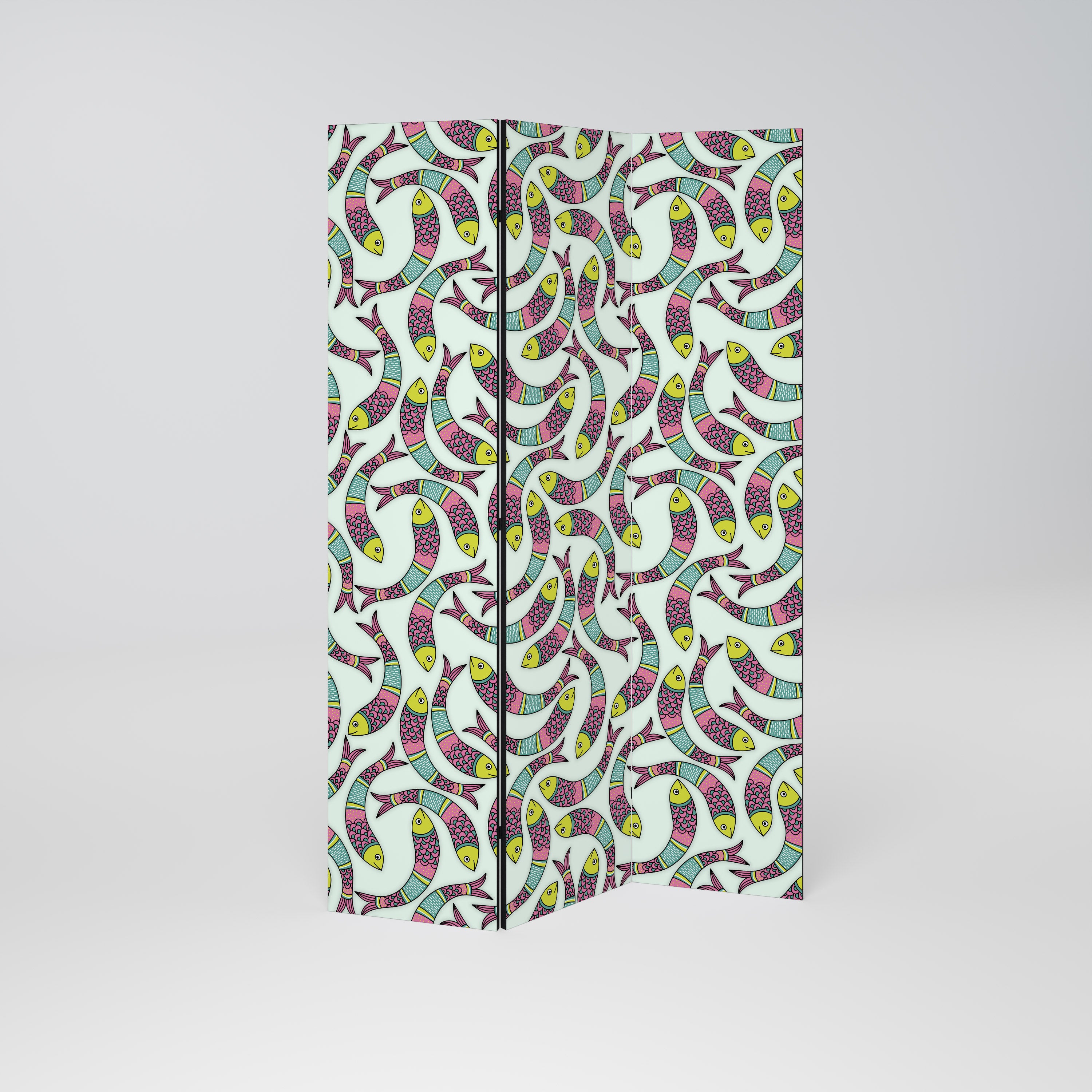 INDIAN FISH 3-Panel Room Divider