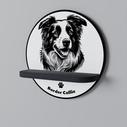 BORDER COLLIE Art Shelf