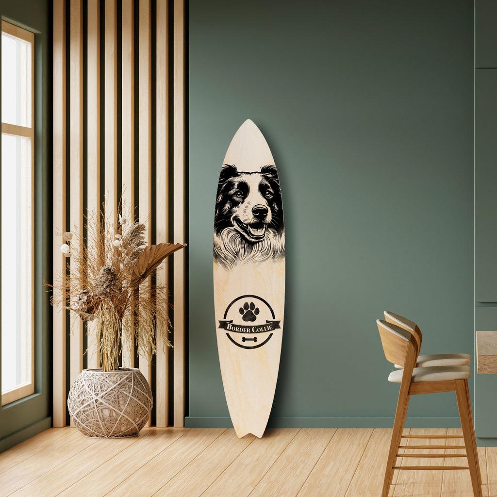 BORDER COLLIE Surfboard Decorative Panel