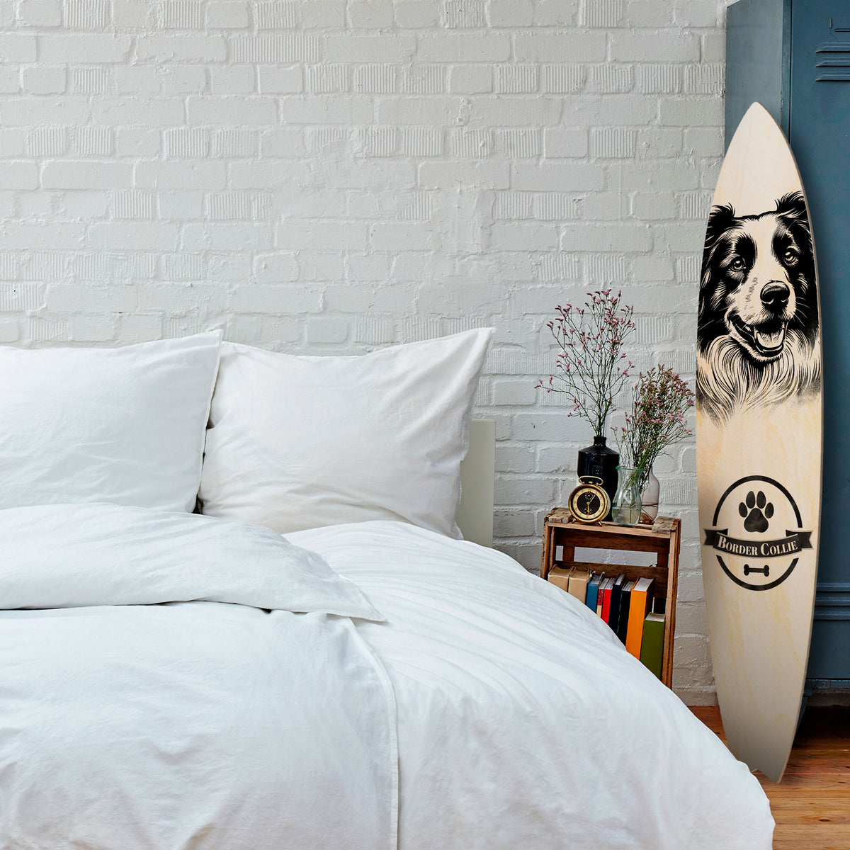 BORDER COLLIE Surfboard Decorative Panel