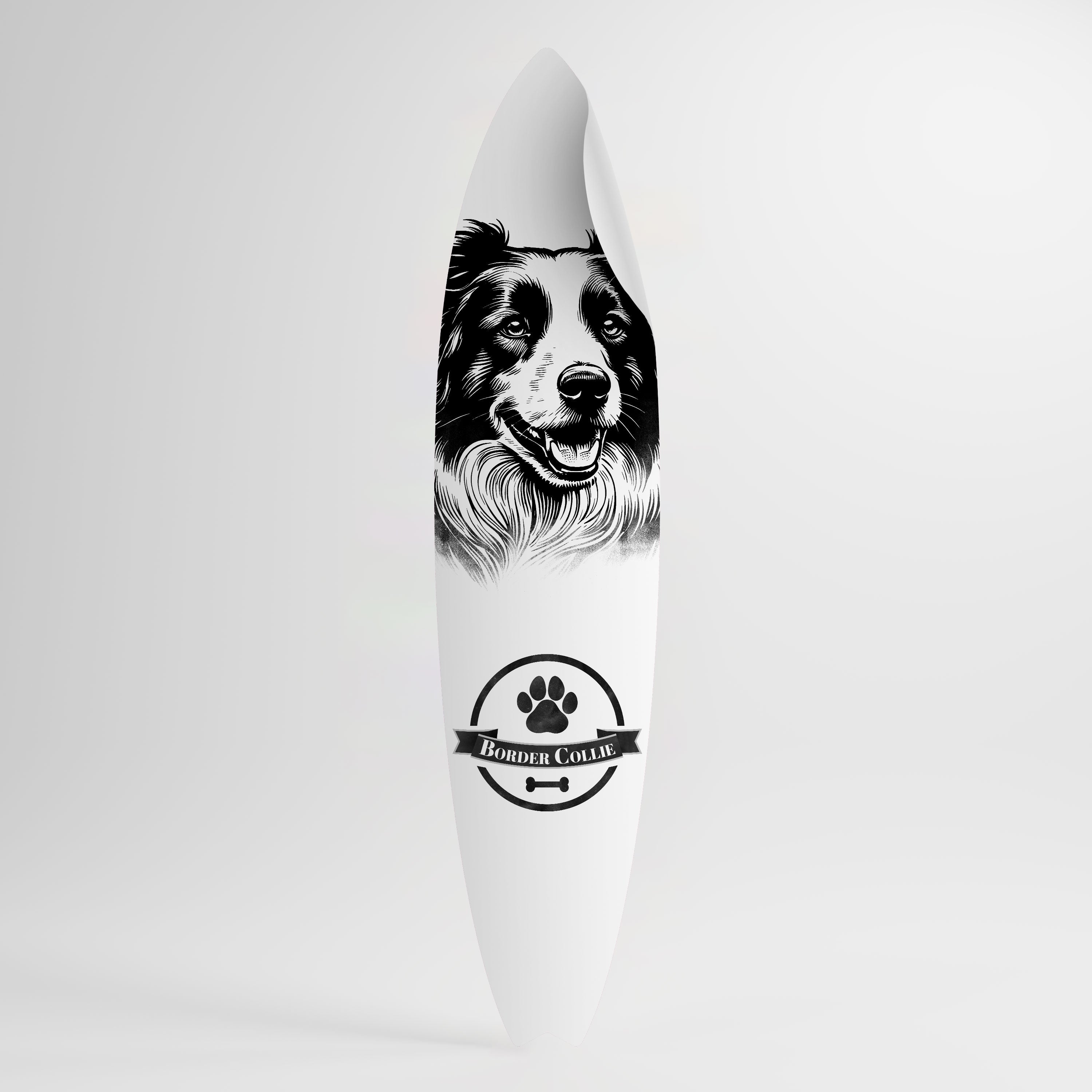BORDER COLLIE Peel and Stick Surfboard Sticker
