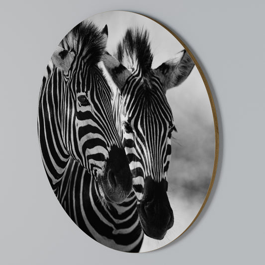 STRIPED SYMPHONY Round Wall Art