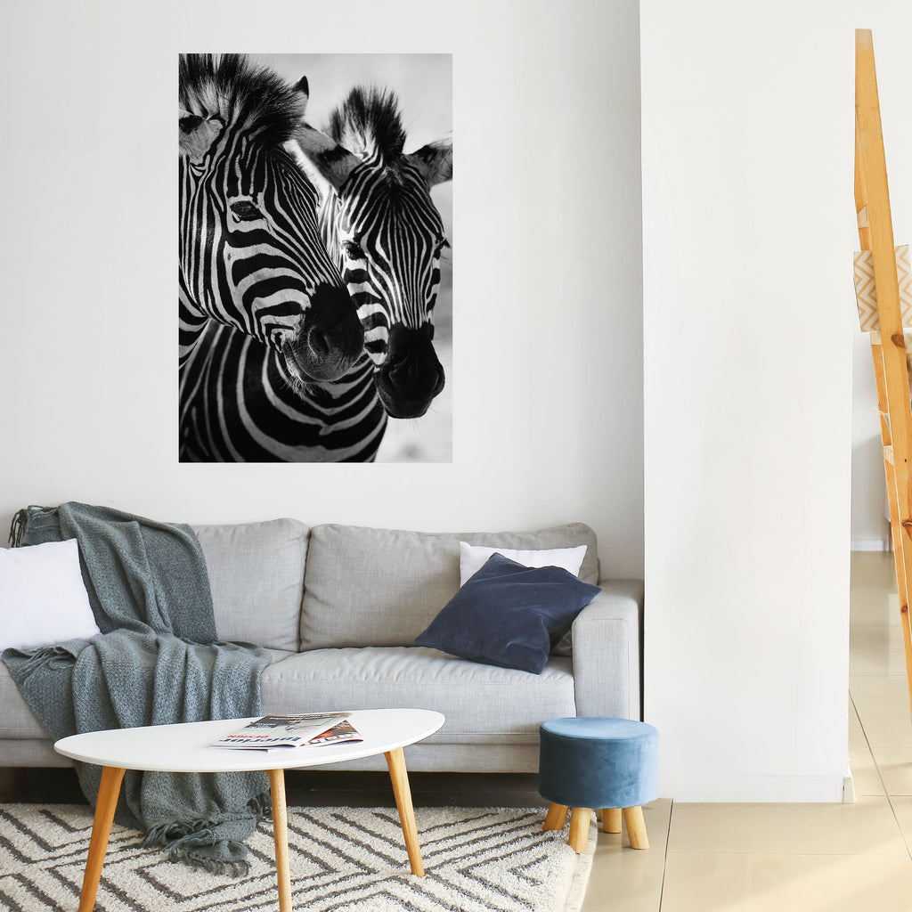 Affiche verticale autocollante « SYMPHONIE À RAYURES »