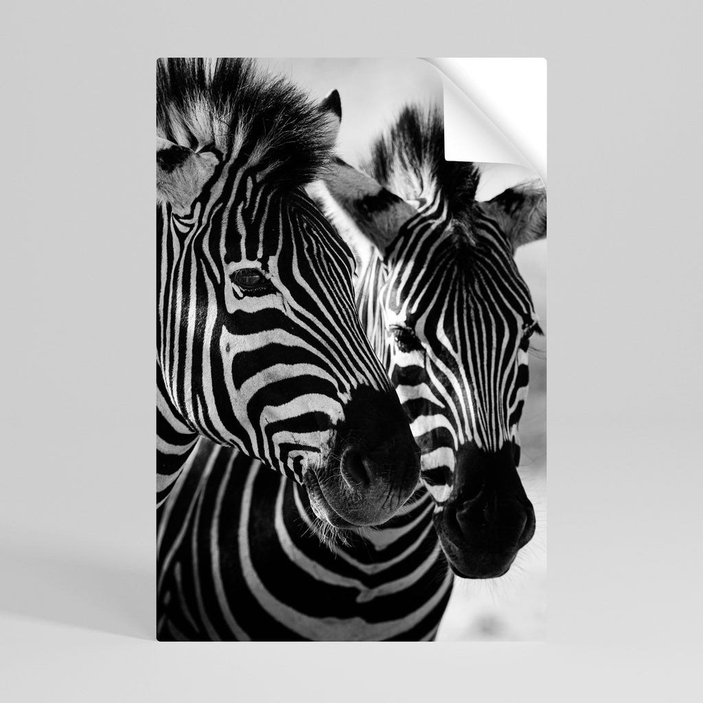 Affiche verticale autocollante « SYMPHONIE À RAYURES »