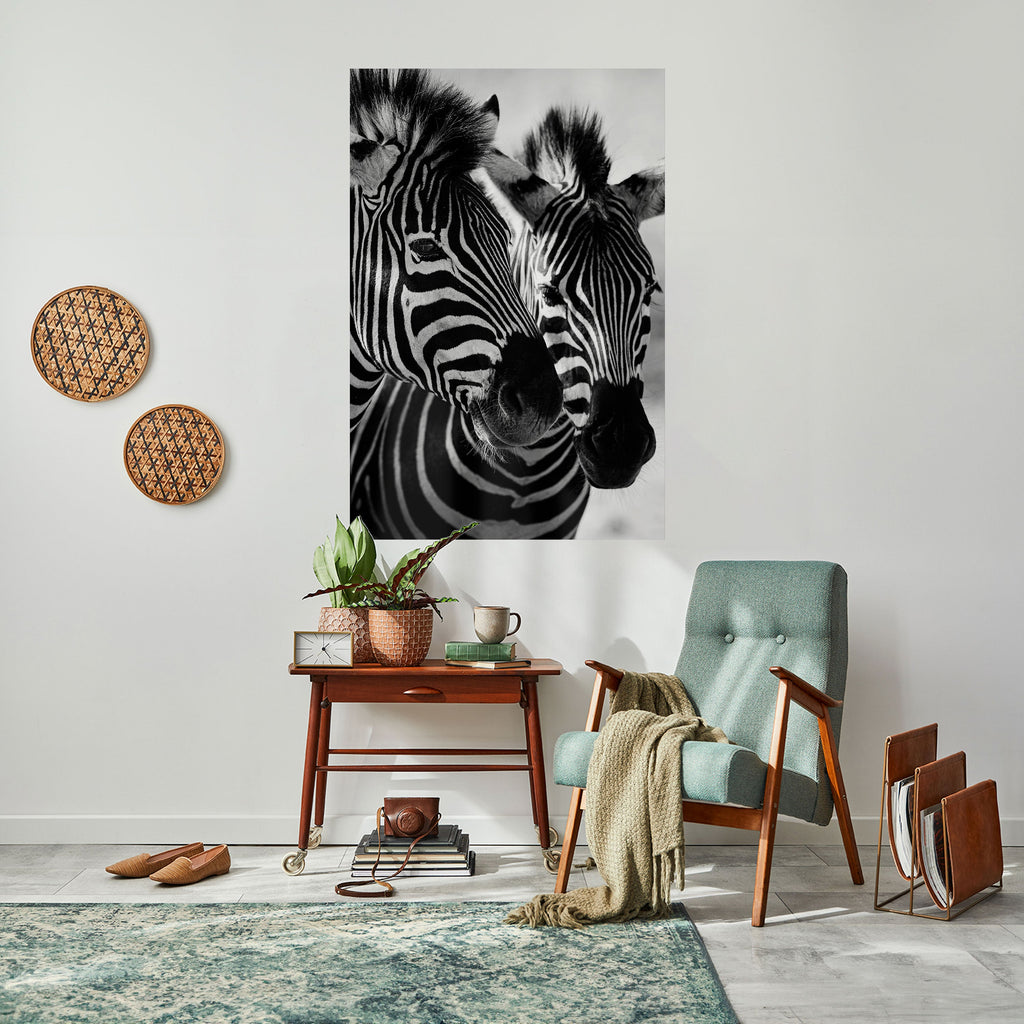 Affiche verticale autocollante « SYMPHONIE À RAYURES »