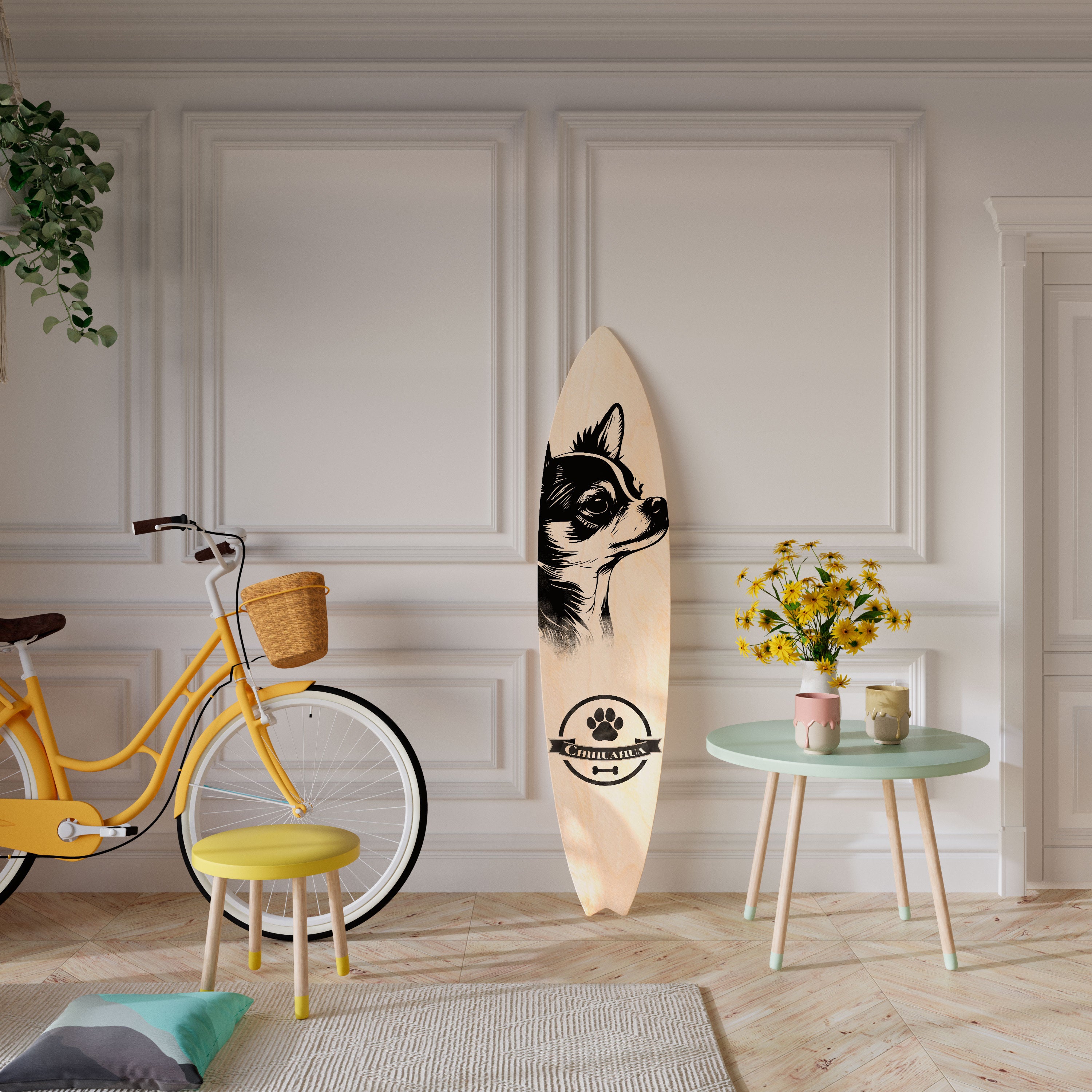 CHIHUAHUA DOG Surfboard Decorative Panel