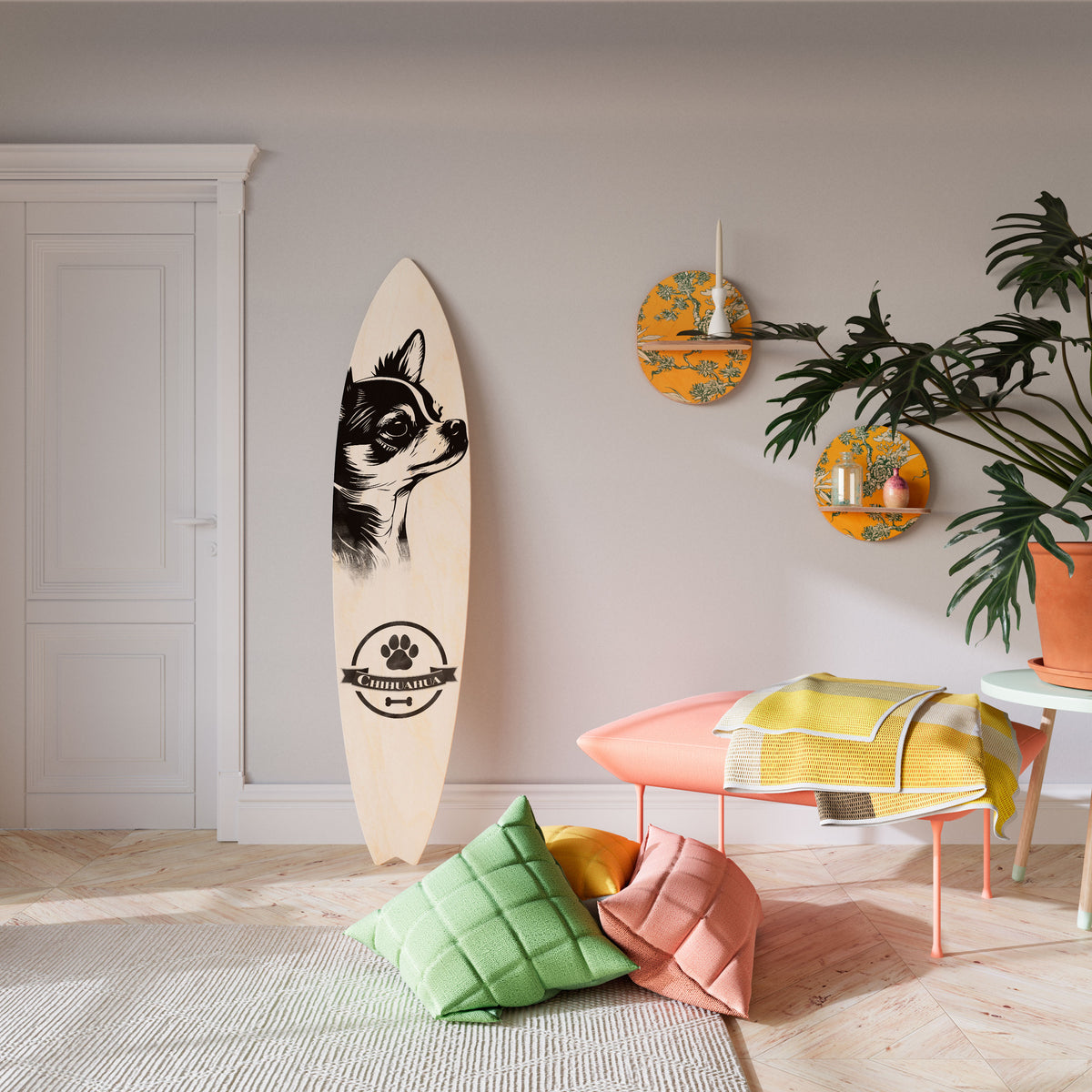 CHIHUAHUA DOG Surfboard Decorative Panel