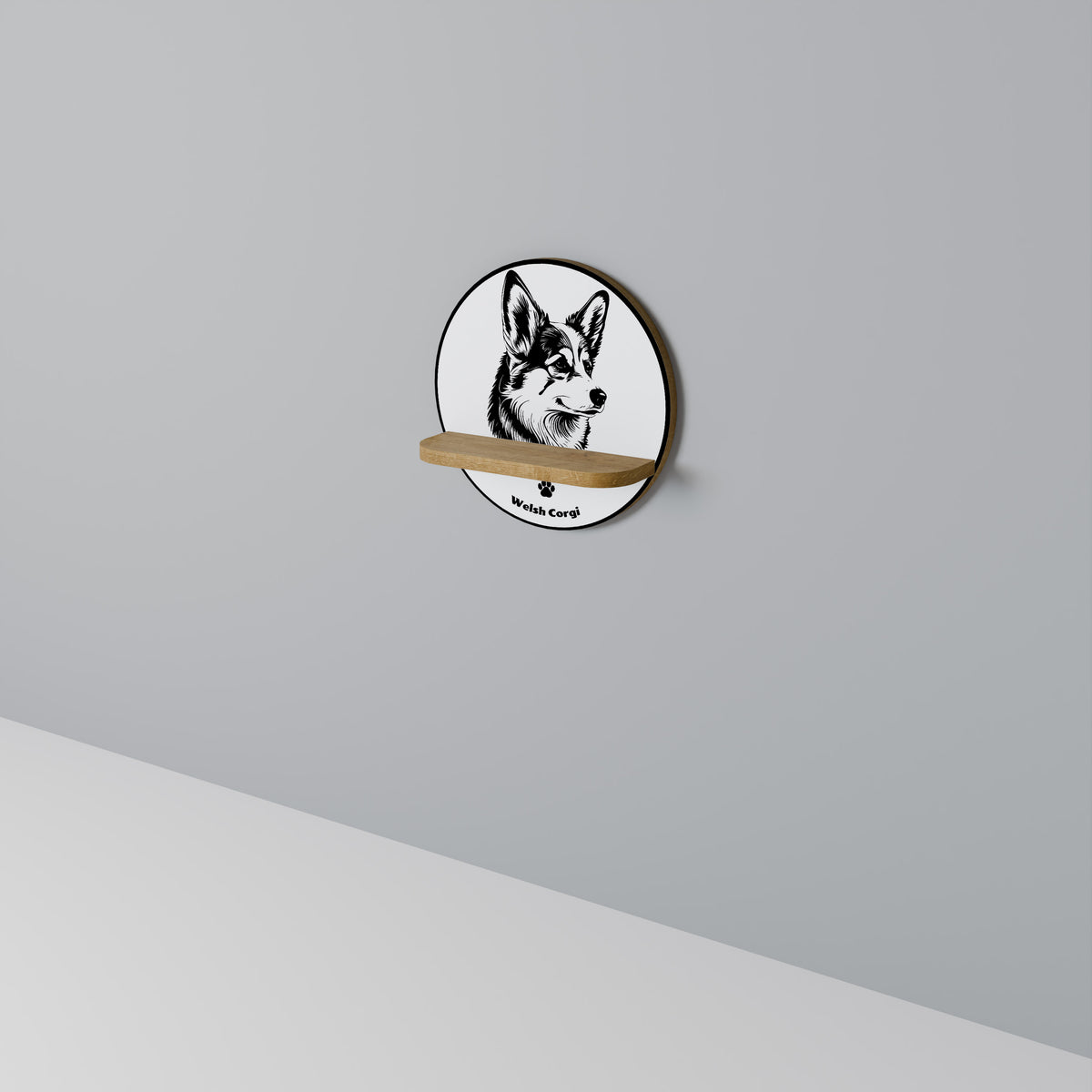 WELSH CORGI PEMBROKE Art Shelf